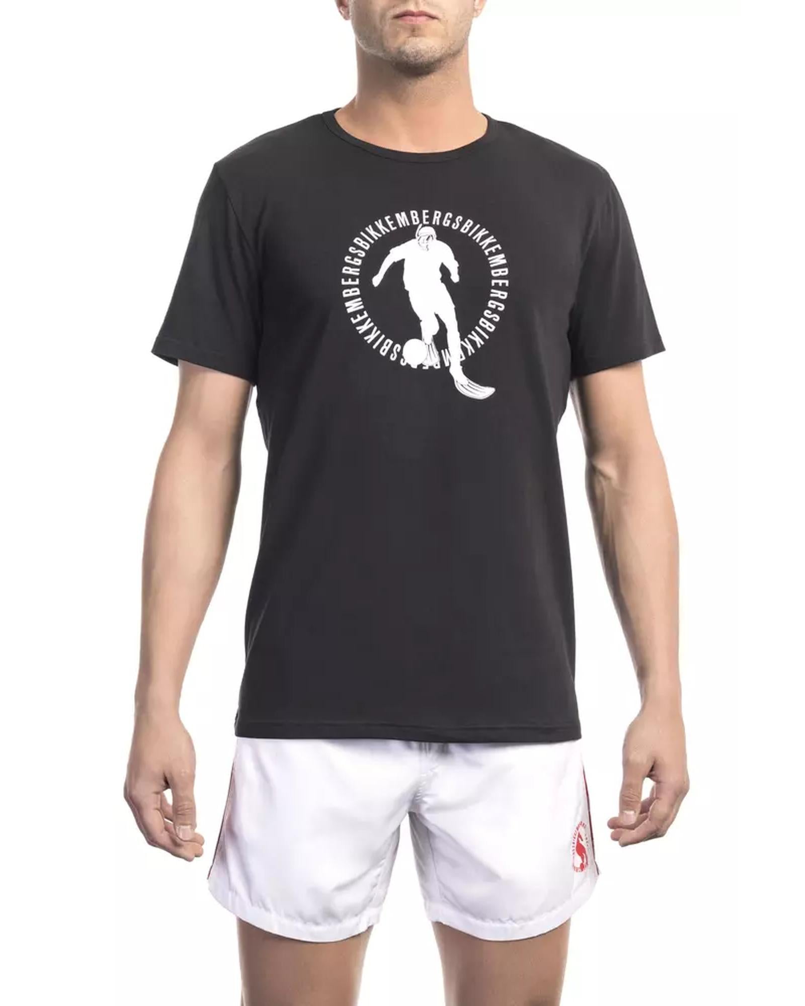 Front Print T-Shirt with Logo Detail XL Men Main image