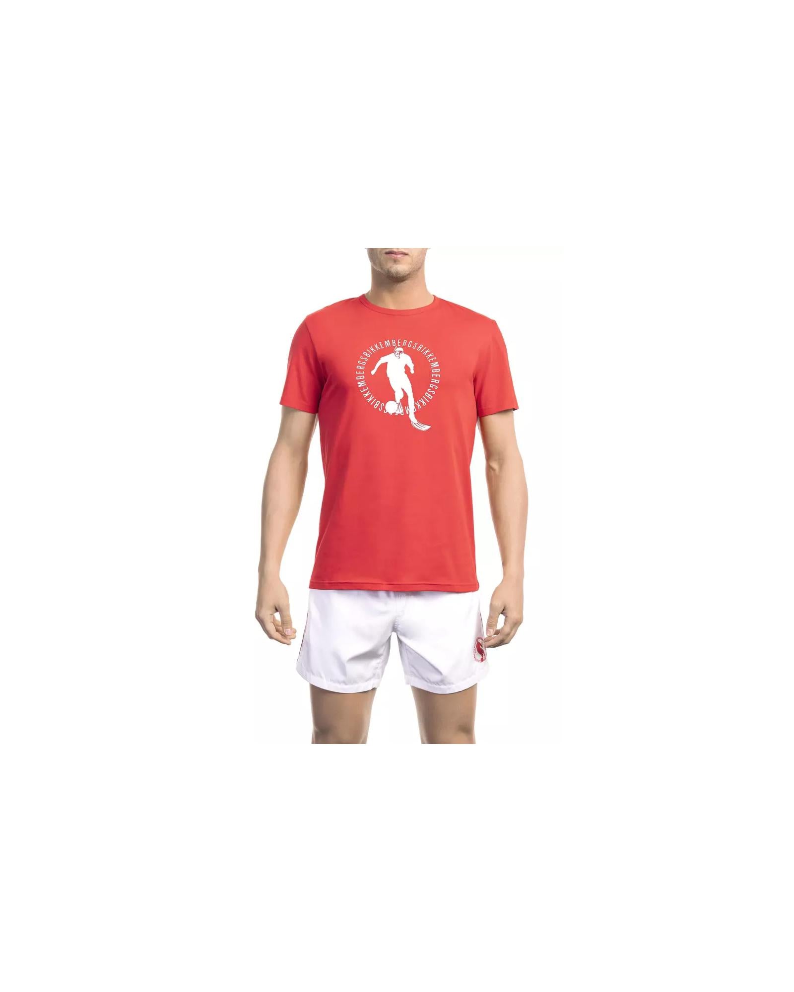 Printed Logo T-Shirt with Back Detail M Men Main image