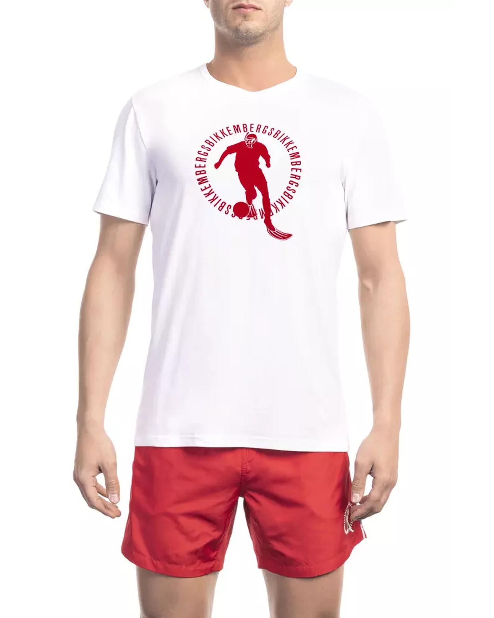 Graphic Print T-shirt with Back Logo S Men Main image