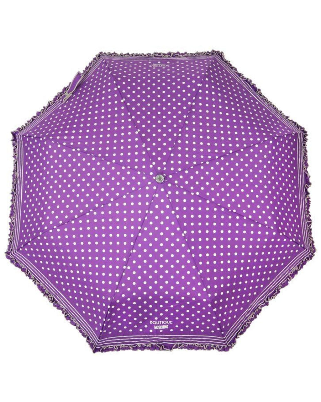 Polka Dots Umbrella with Automatic Opening and Closing by Moschino One Size Women