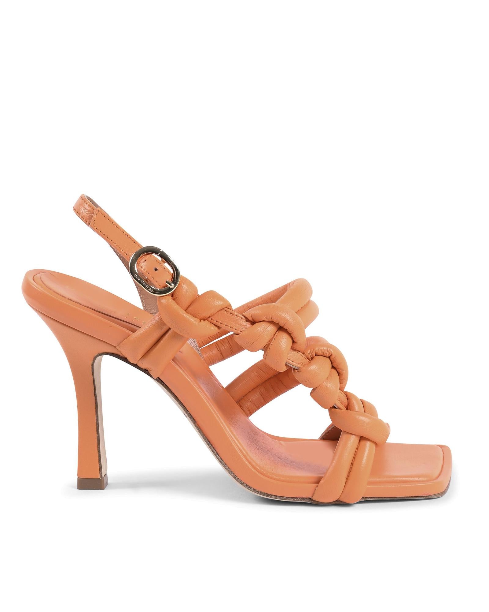 Twisted Tubular Square-Toe Sandals - 38 EU Main image