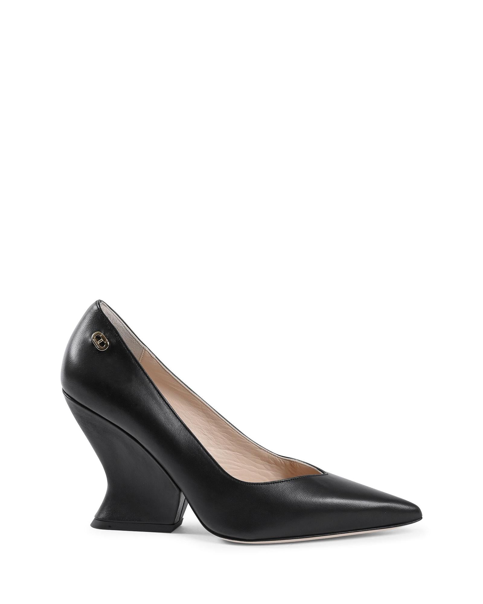 Wave-Shaped Heel Pointed-Toe Pumps - 37 EU Main image