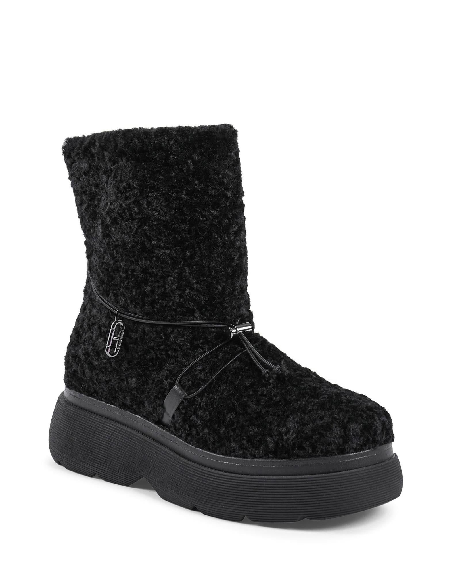 Modern Shearling Ankle Boot with Rubber Soles - 36 EU Secondary image