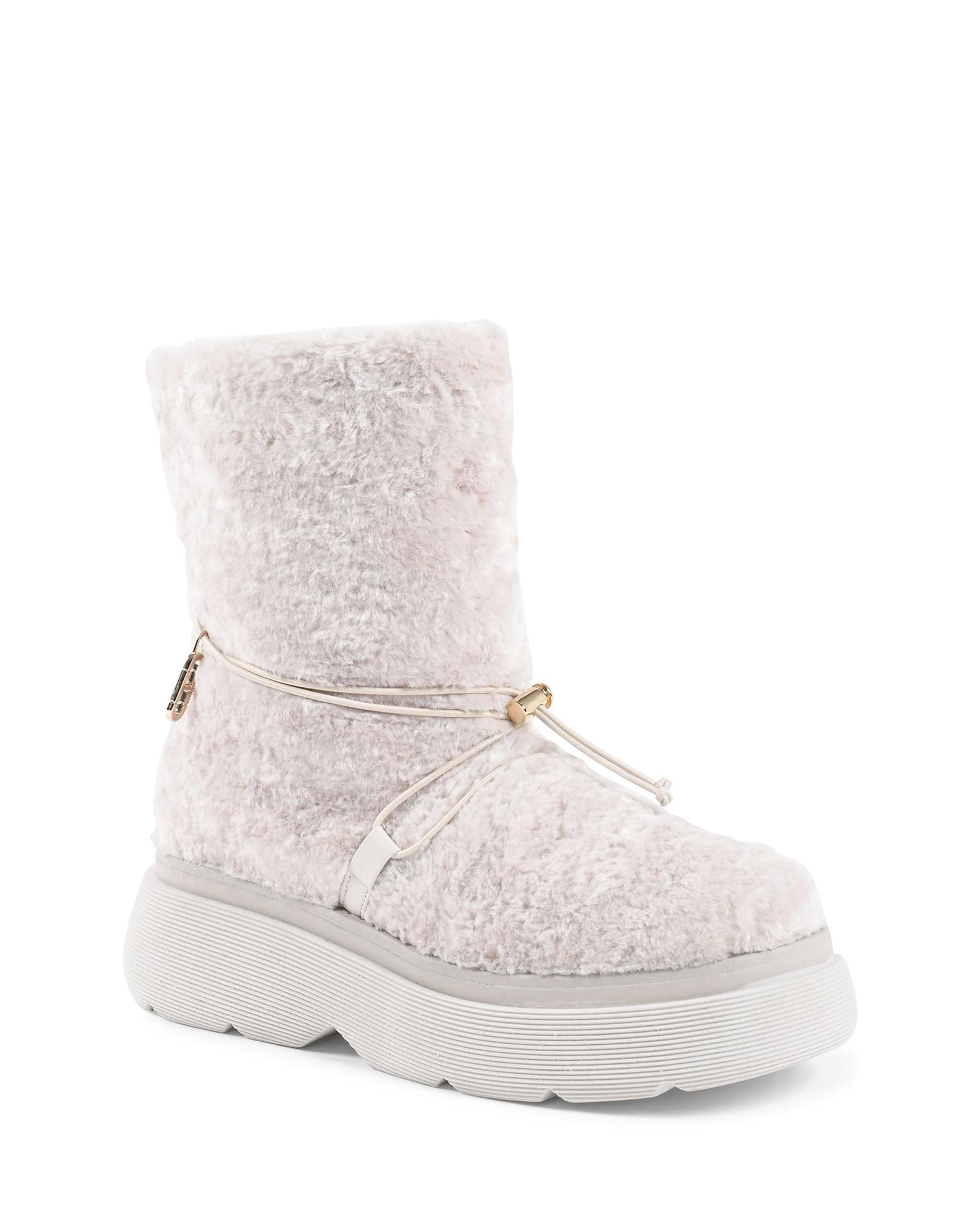 Shearling Drawstring Platform Ankle Boot - 39 EU Secondary image