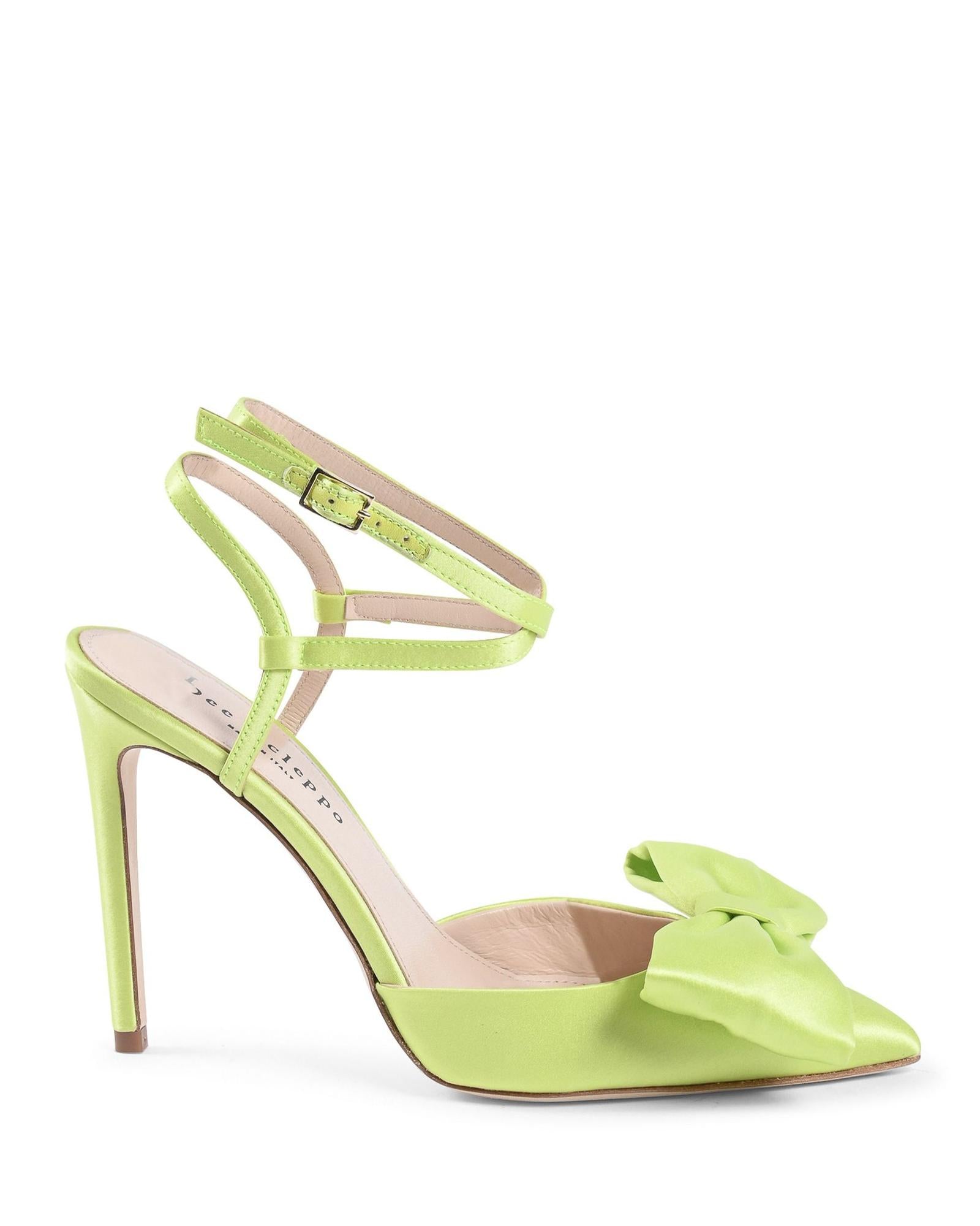 Dazzling Satin Ankle Strap Stilettos - 38 EU Main image