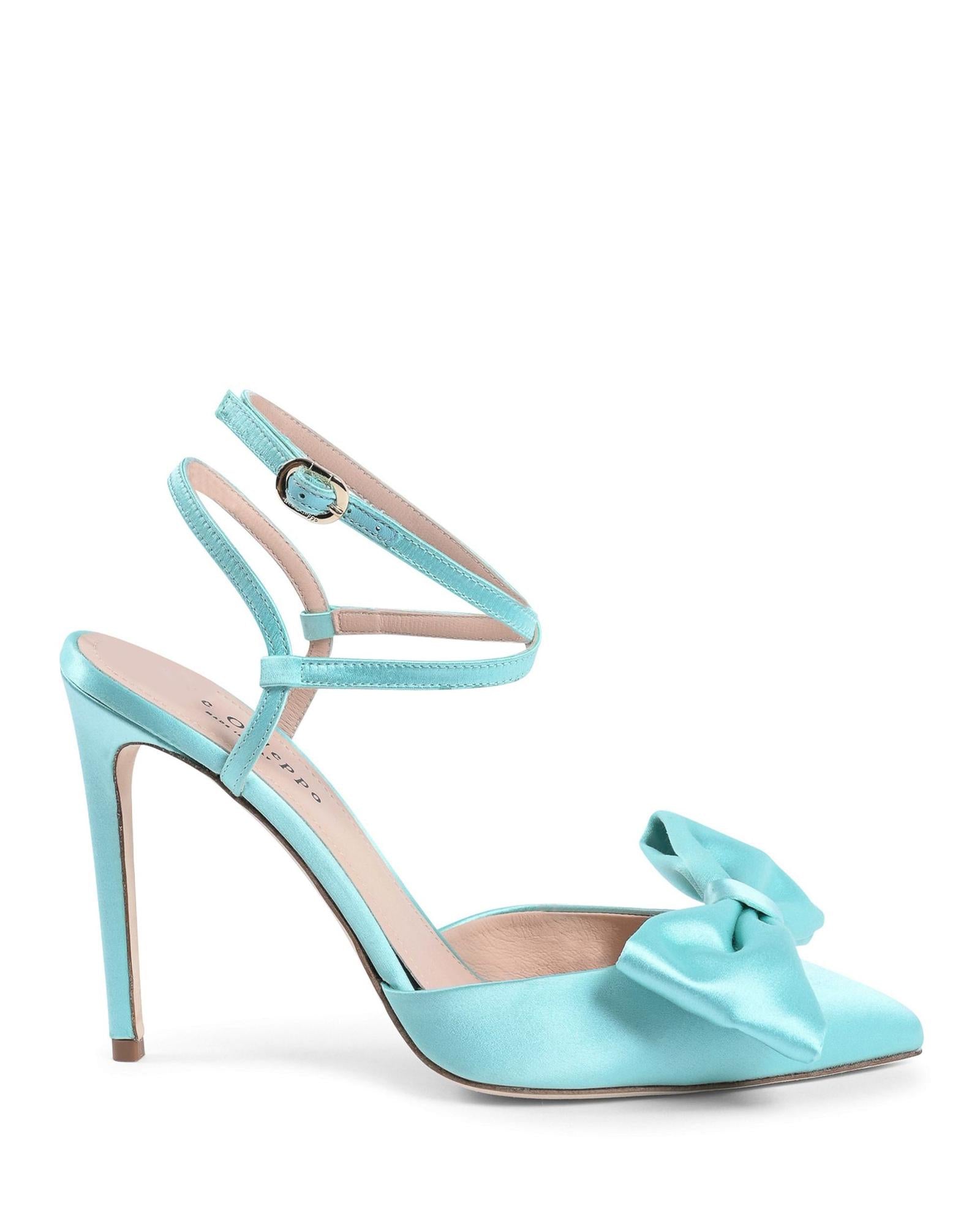 Dazzling Satin Ankle-Strap Stiletto Pump - 39 EU Main image