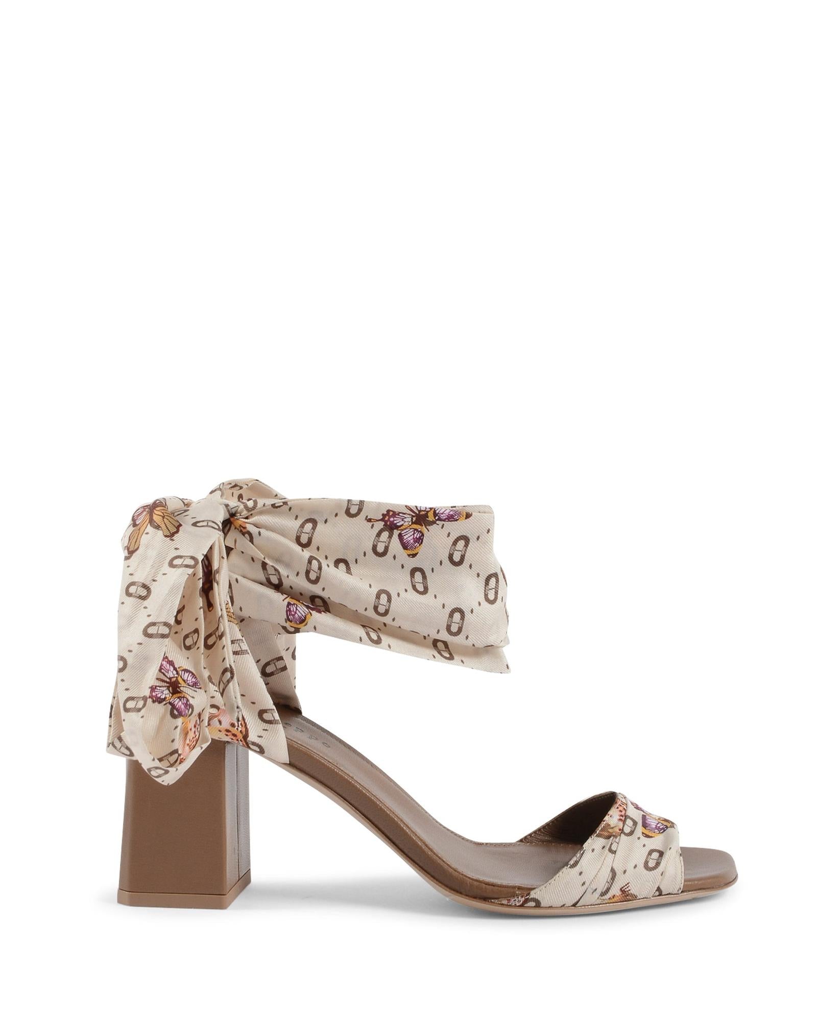 Silk Heeled Sandal - 38 EU Main image
