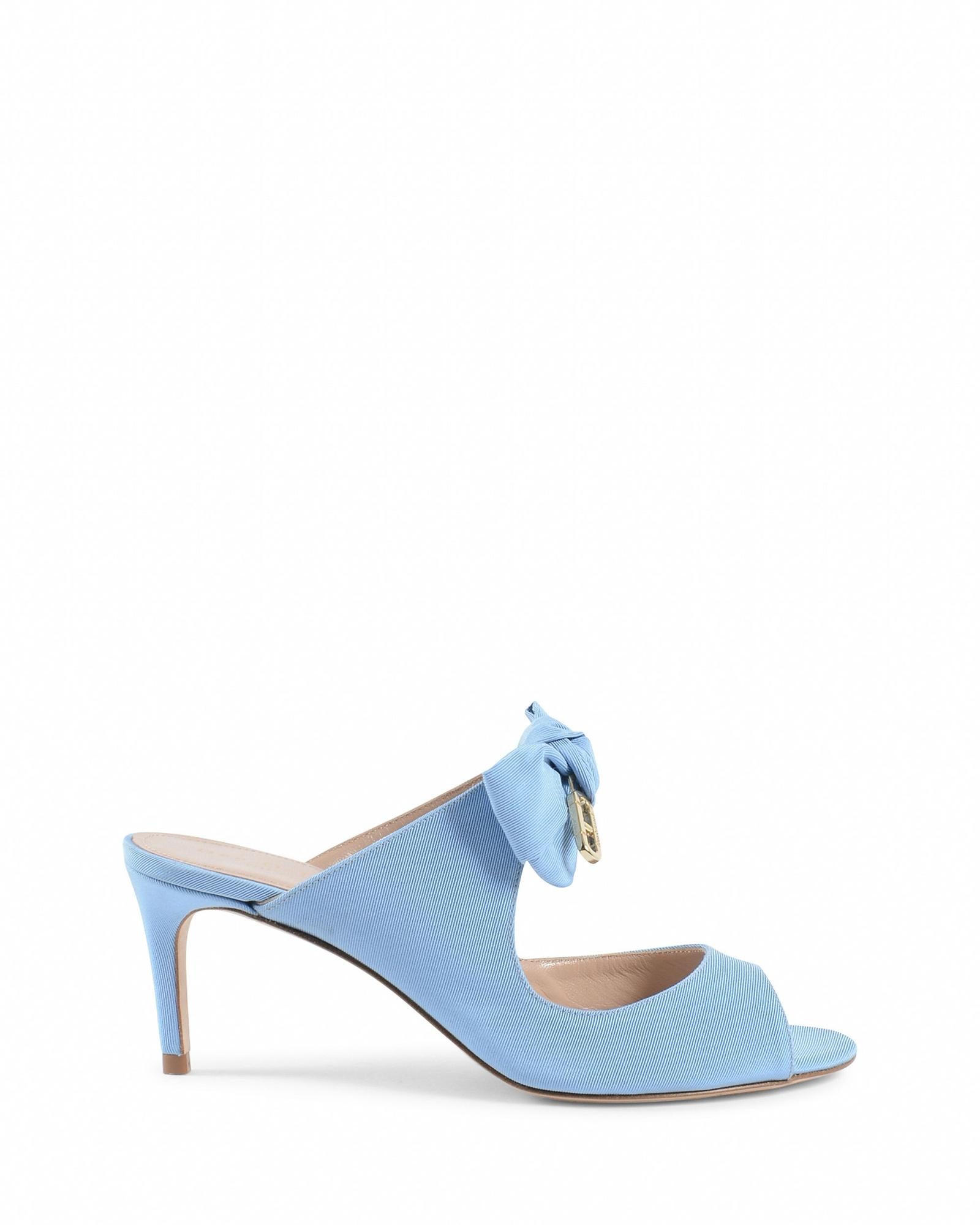 Blue Bow Mule with Low Heel - 36 EU Main image