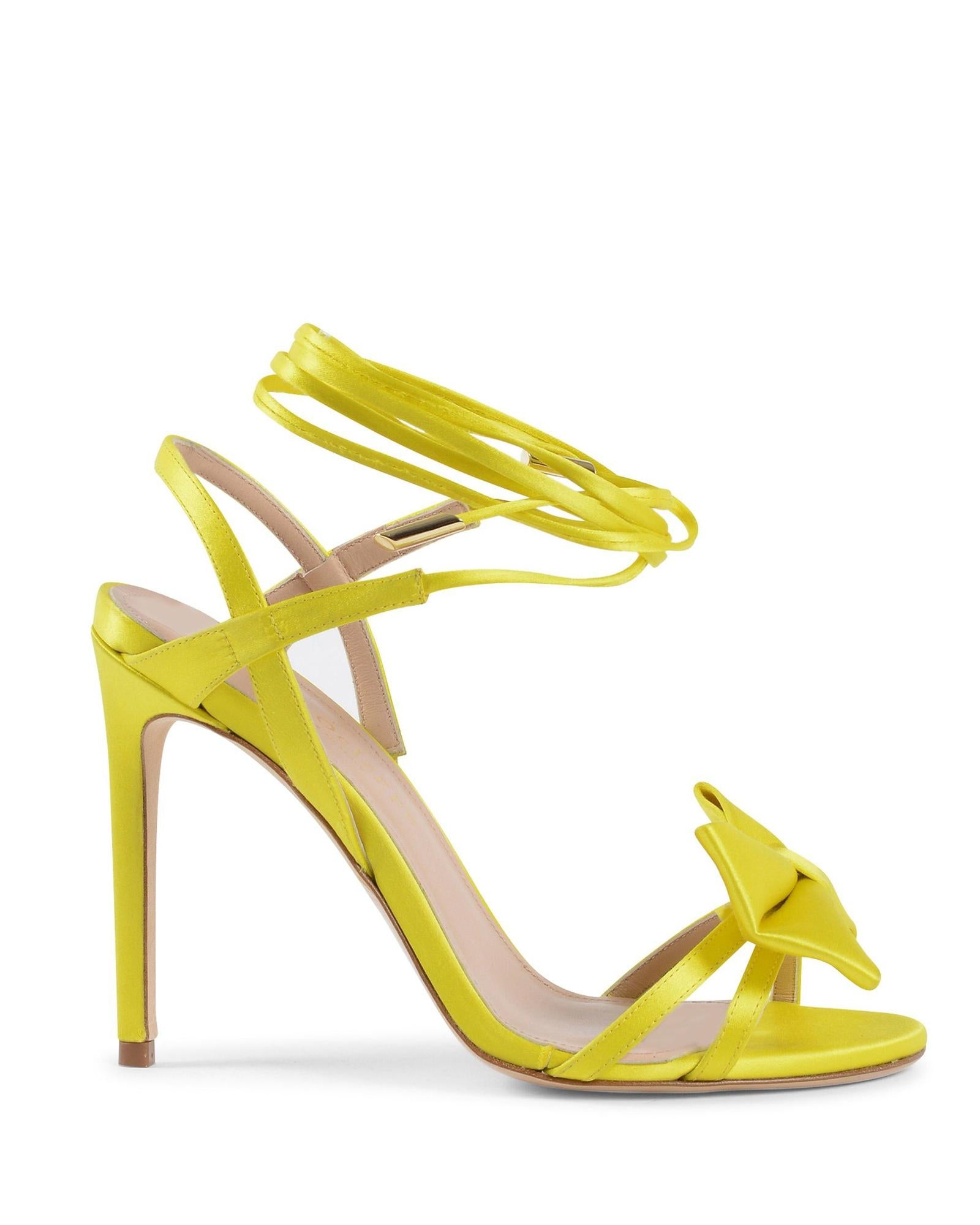 Satin Bow Sandal with Ankle Laces - 40 EU Main image