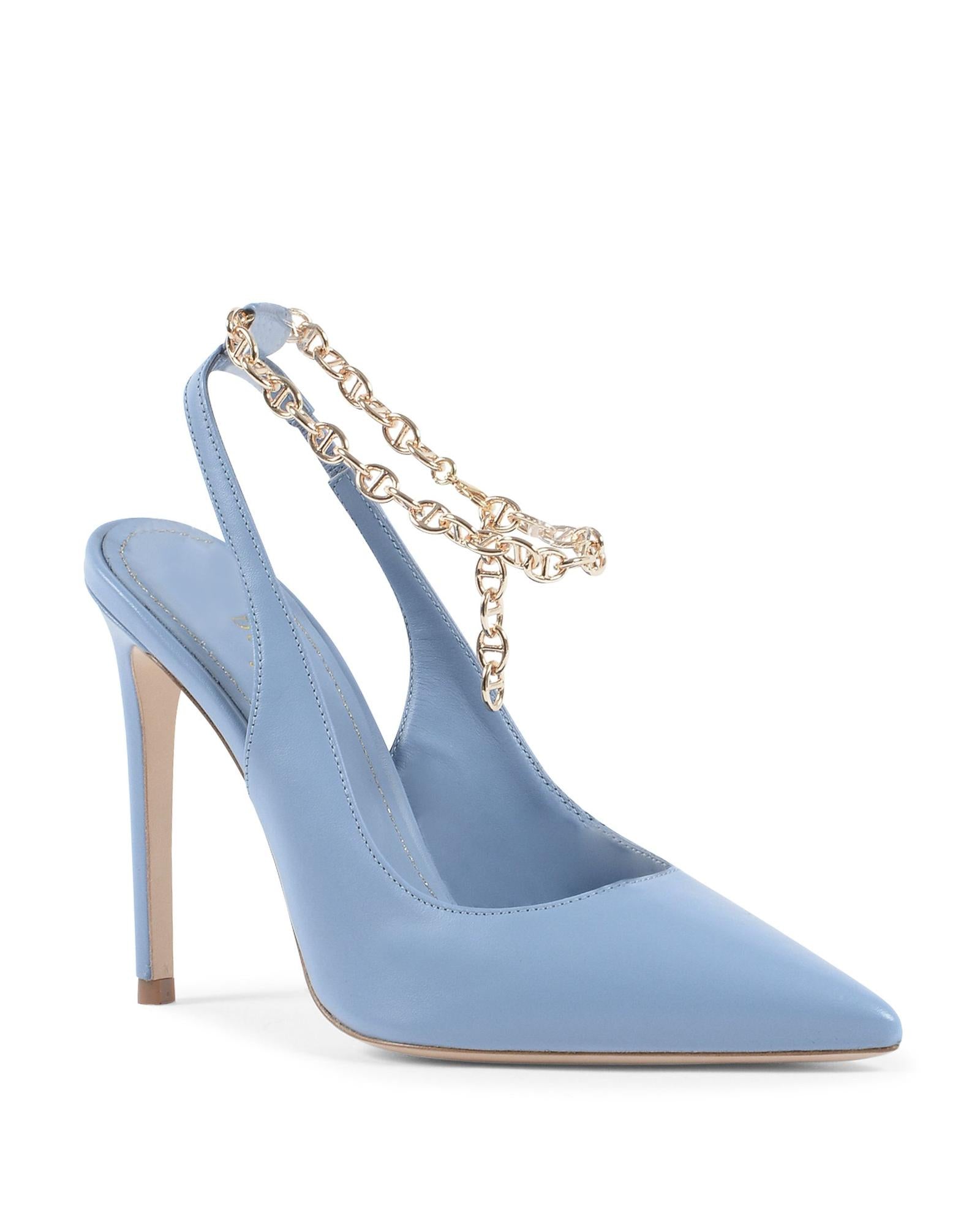 Gold Chain Ankle Pump - 37 EU Secondary image