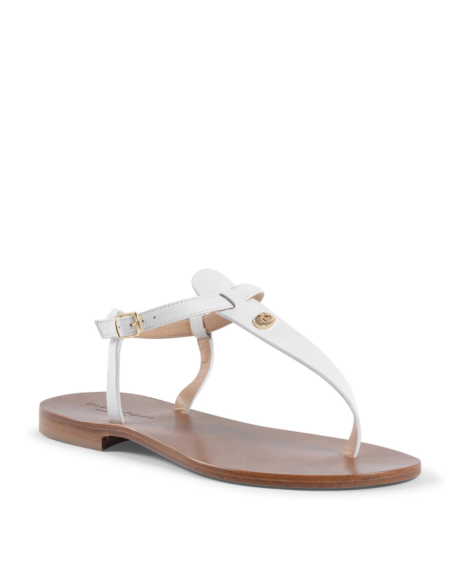 Leather Low Heel Sandals - 35 EU Secondary image