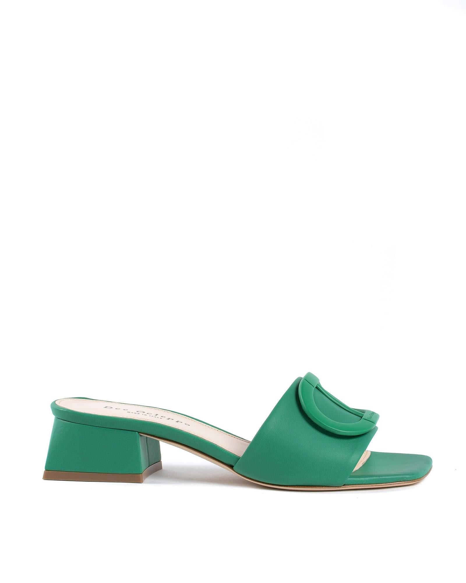 Leather Logo Mule Sandals - 37 EU Main image