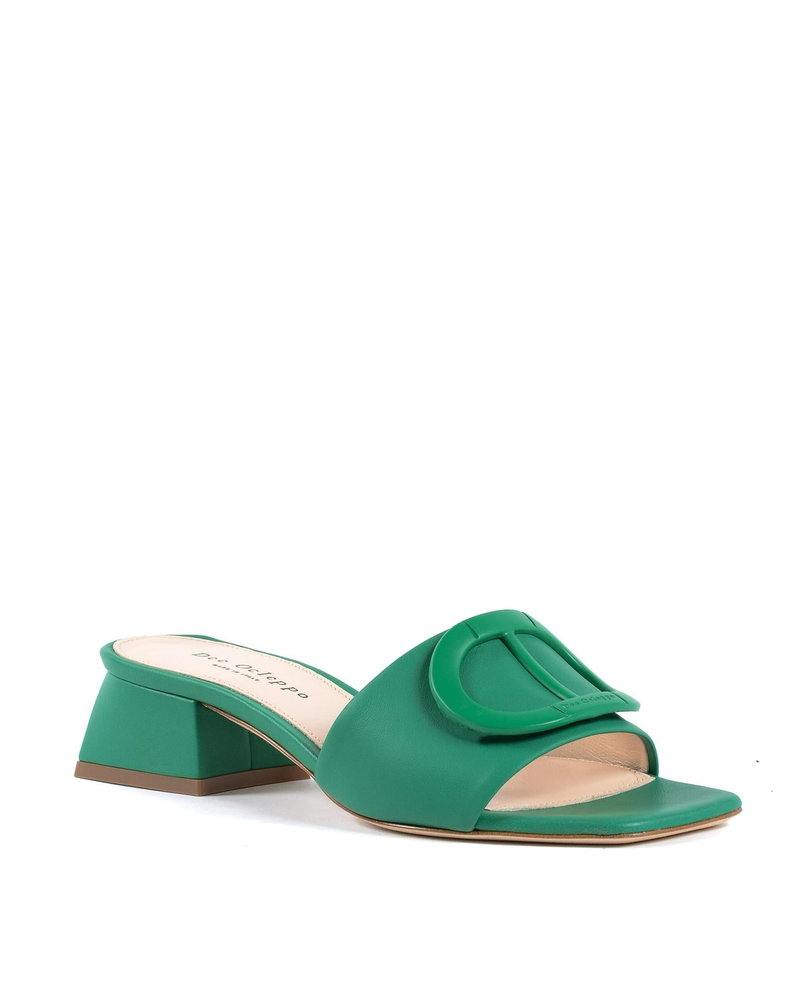 Leather Logo Mule Sandals - 37 EU Secondary image