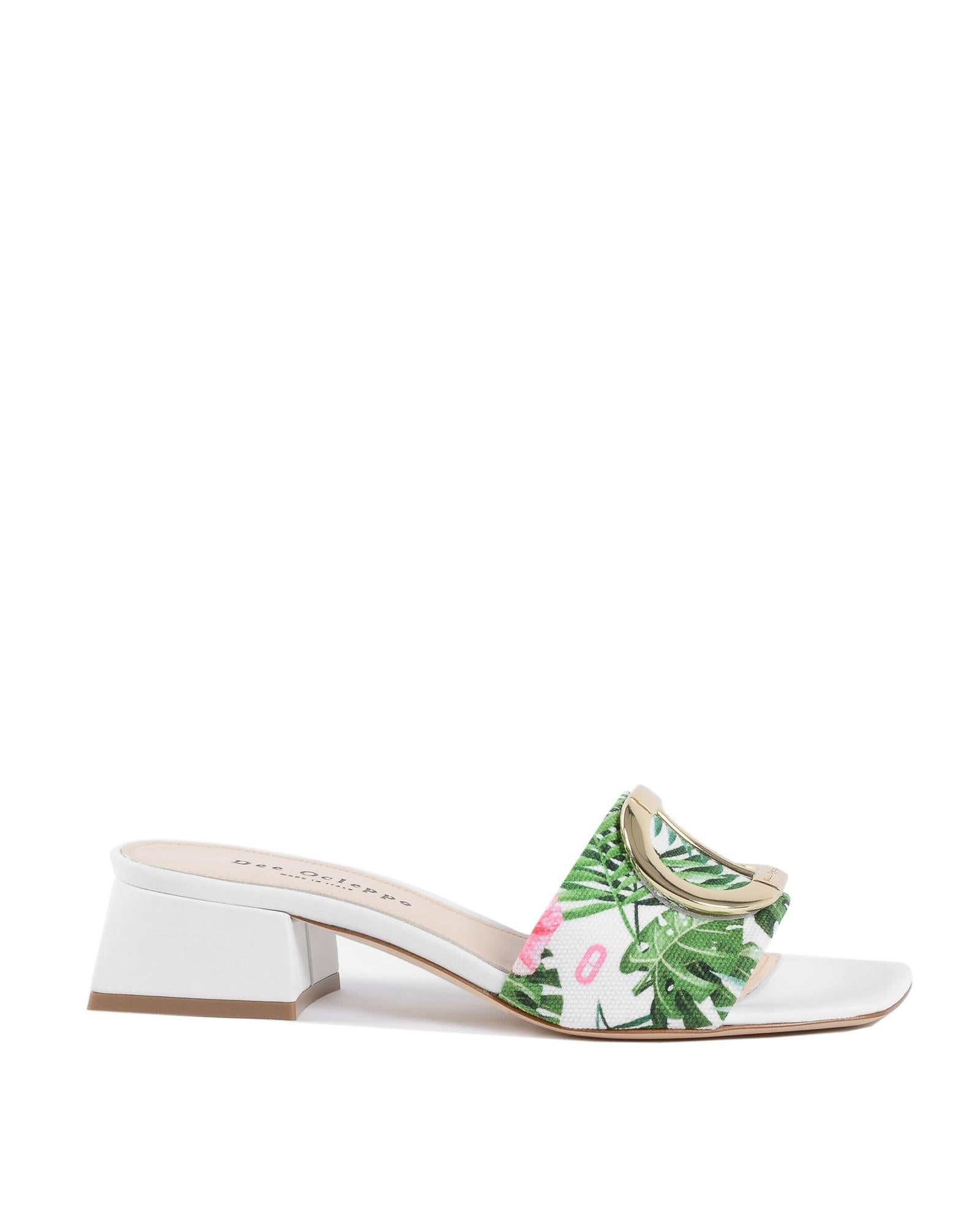 Printed Canvas Flat Mule - 39.5 EU Main image