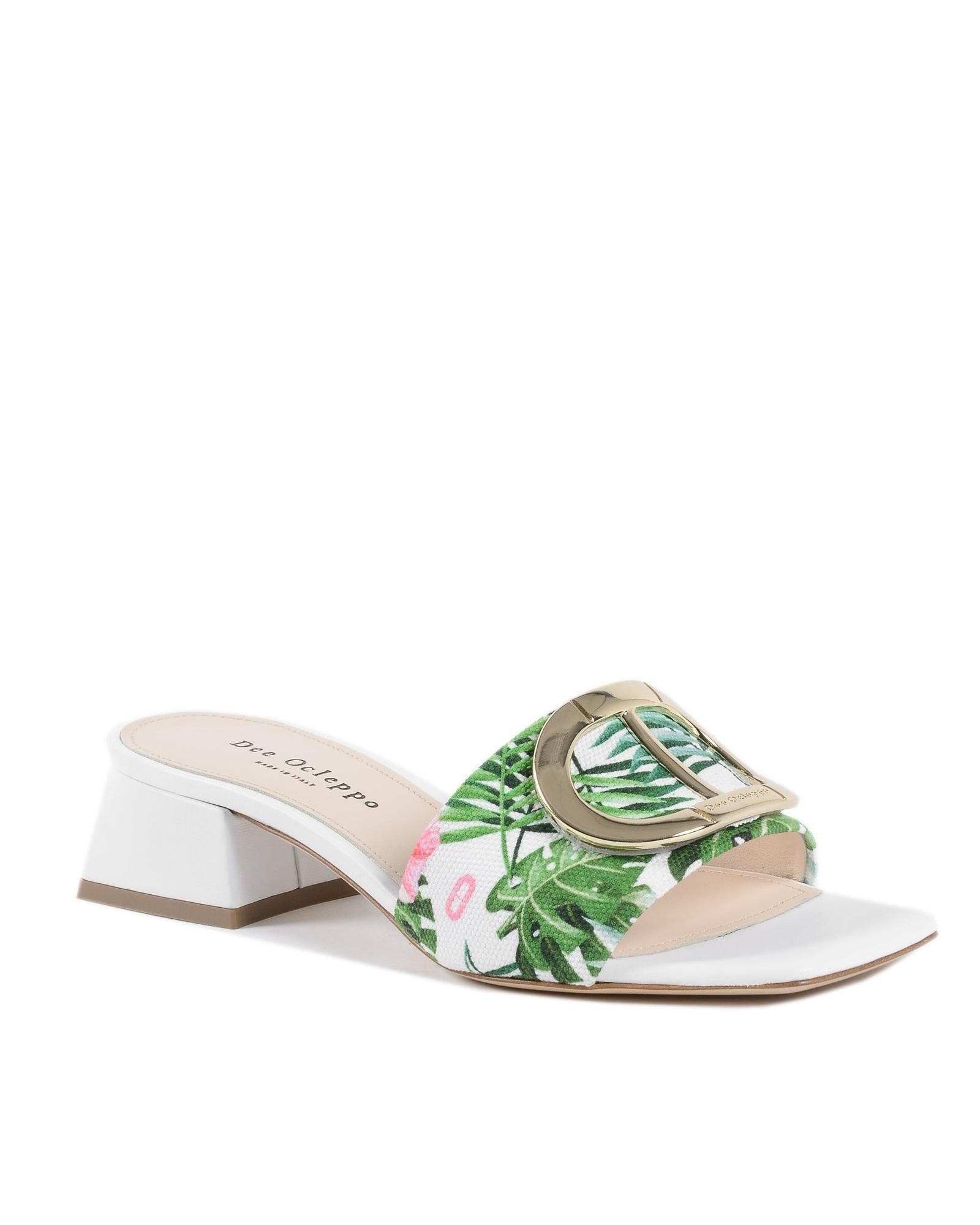 Printed Canvas Flat Mule - 39.5 EU Secondary image