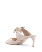 Grosgrain Bow Heel Mule - 37.5 EU