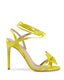 Satin Bow Sandal with Ankle Laces - 38.5 EU