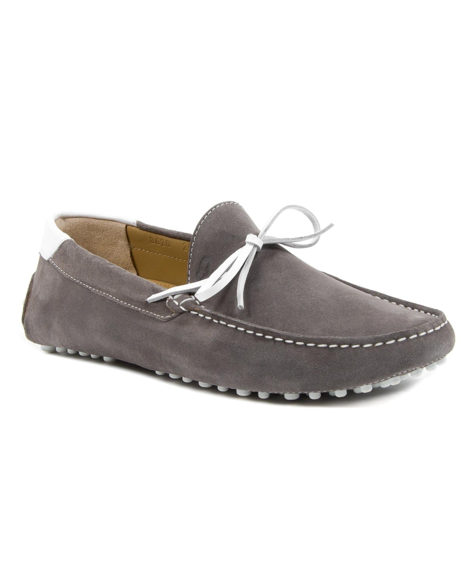 Hand-Stitched Suede Loafers with Rubber Soles - 44 EU Main image