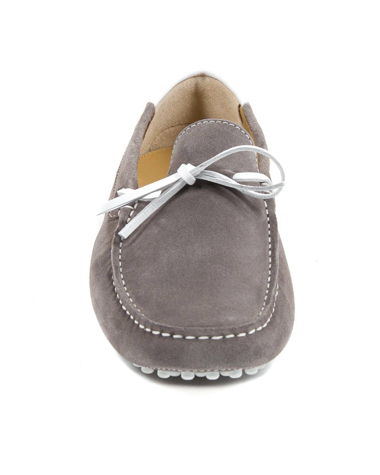 Hand-Stitched Suede Loafers with Rubber Soles - 44 EU Secondary image