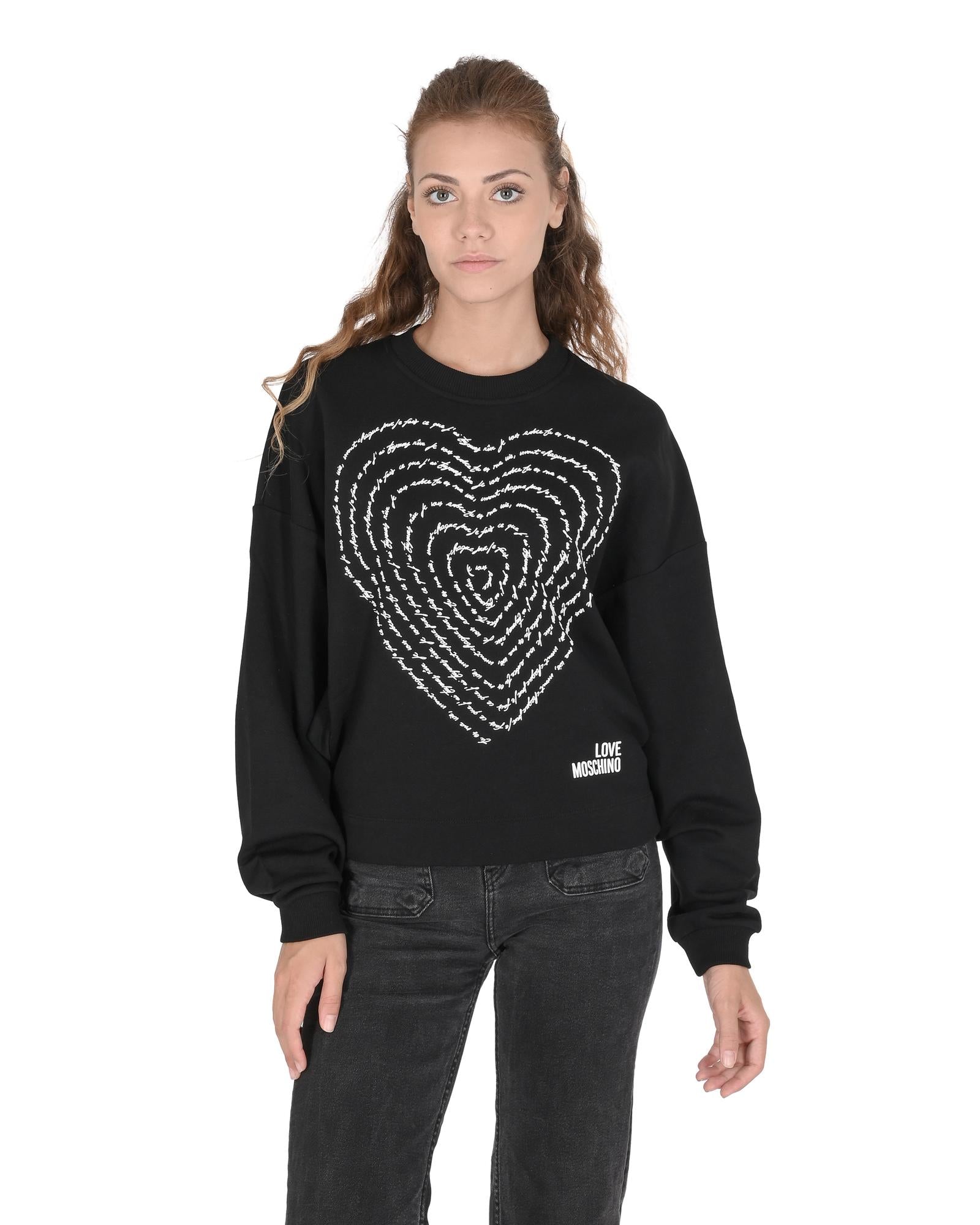 Cotton Sweatshirt with Inlay Detail - 40 EU Secondary image