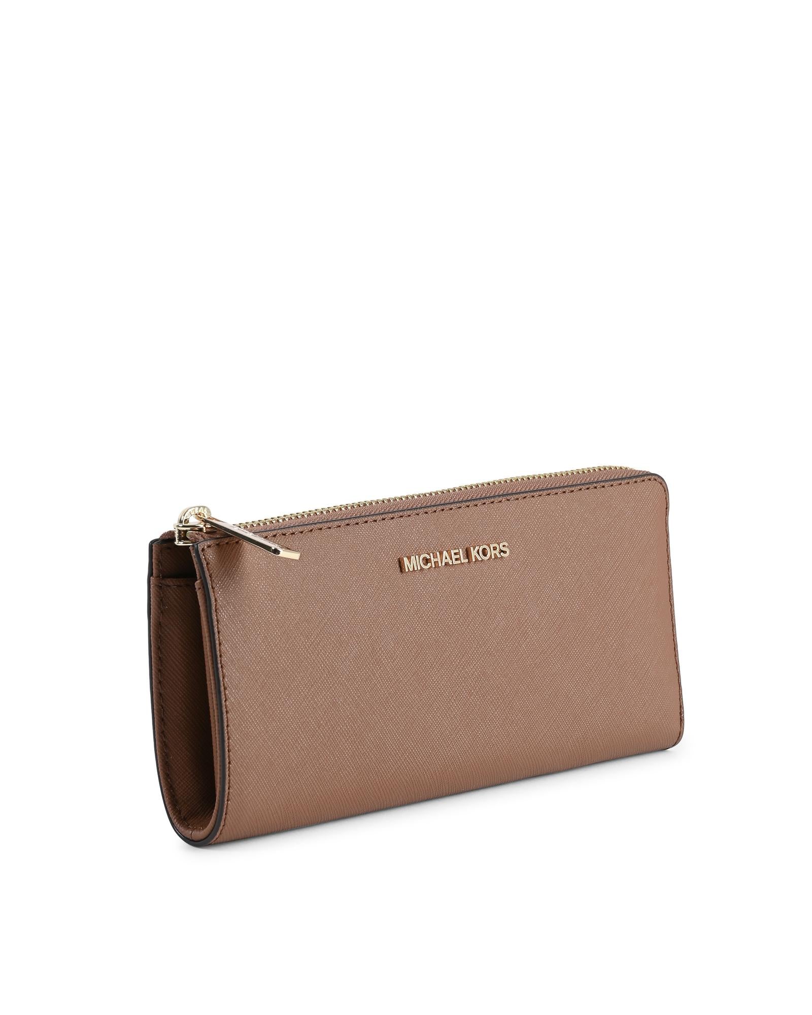 Leather Three Quarter Zip Wallet - One Size Secondary image