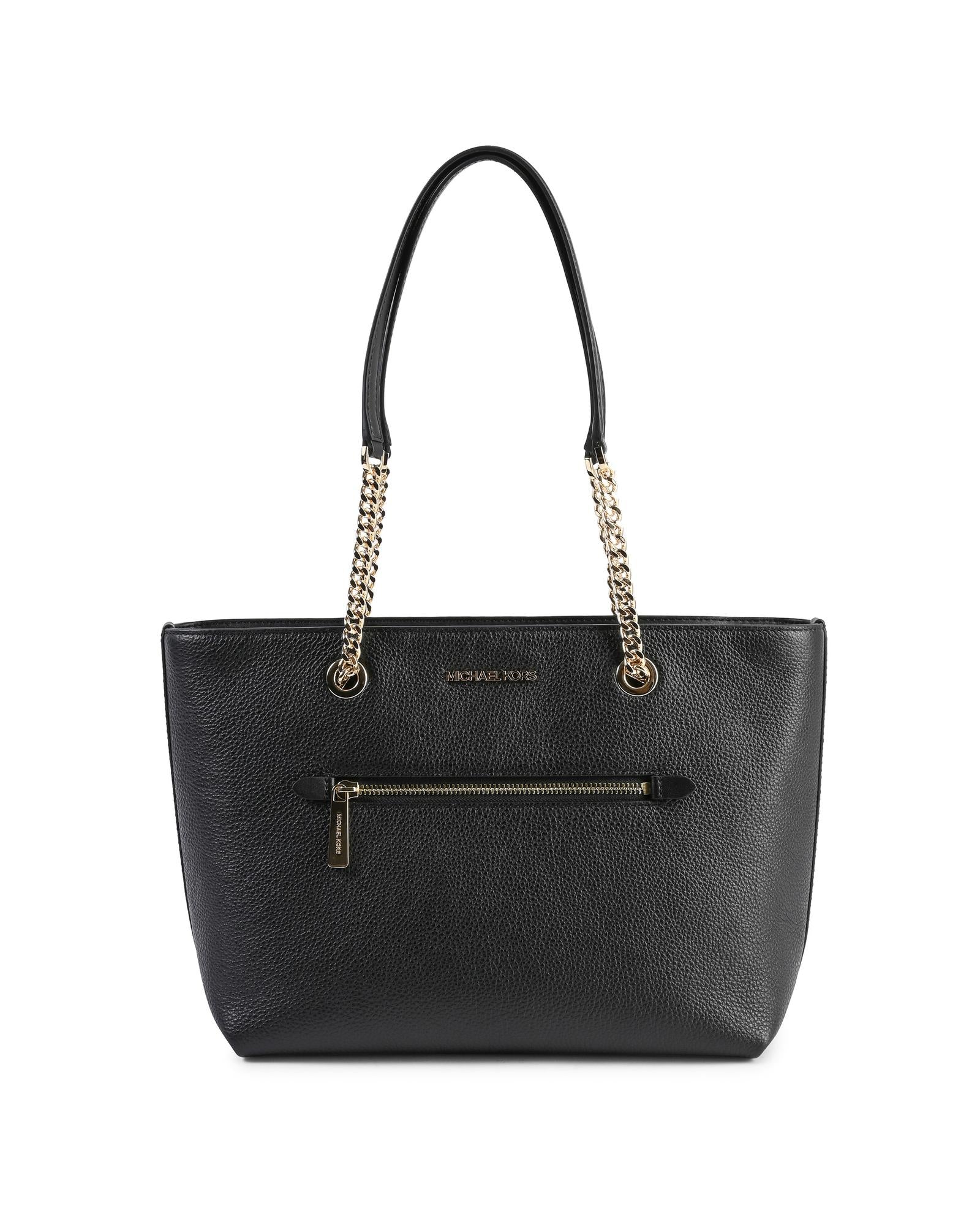 Leather Chain Tote Bag - One Size Main image