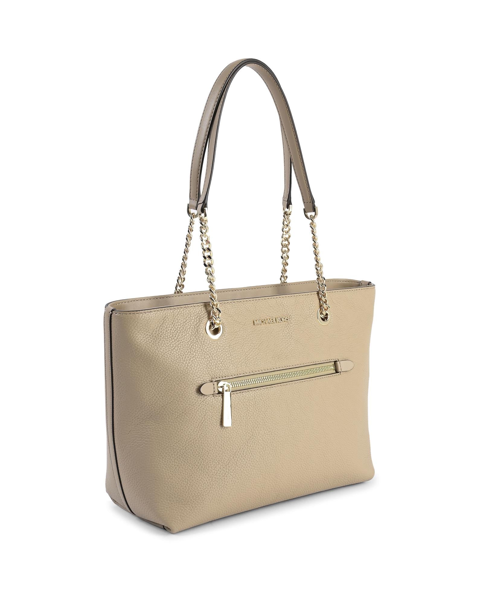Leather Front Zip Tote Bag - One Size Secondary image
