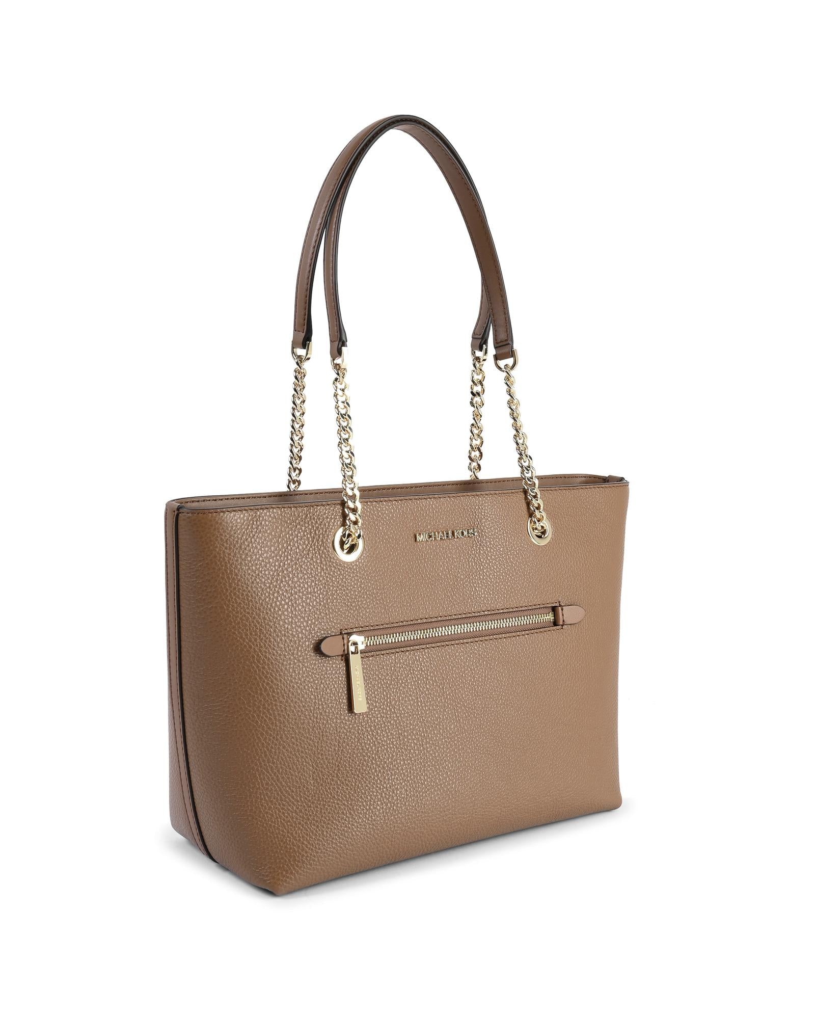 Leather Front Zip Tote Bag - One Size Secondary image