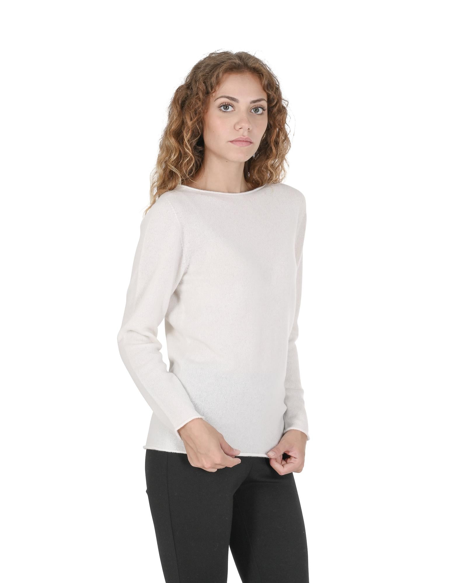 Cashmere Boatneck Sweater - Premium Quality Italian Craftsmanship - M Secondary image