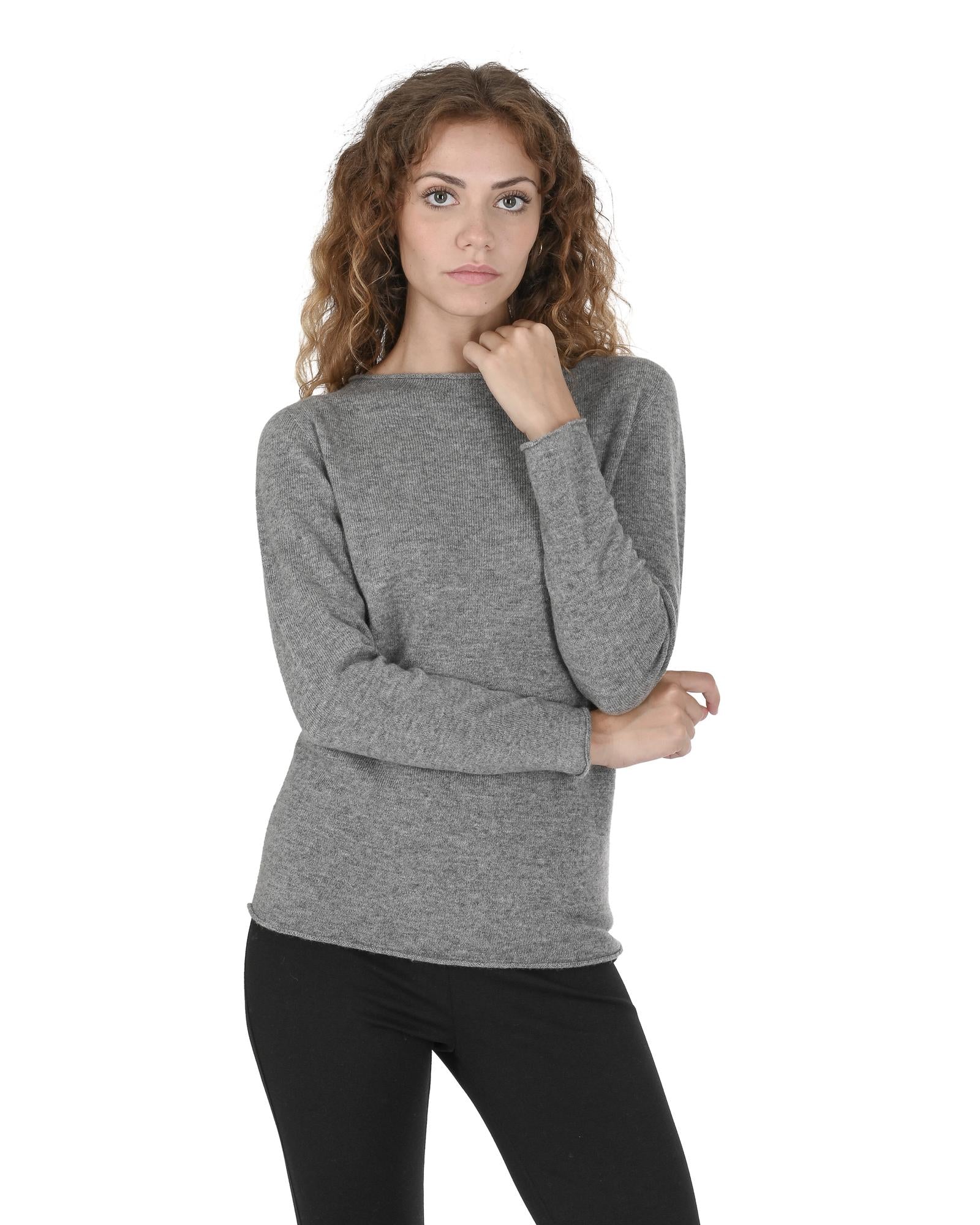 Premium Cashmere Boatneck Sweater - S Main image