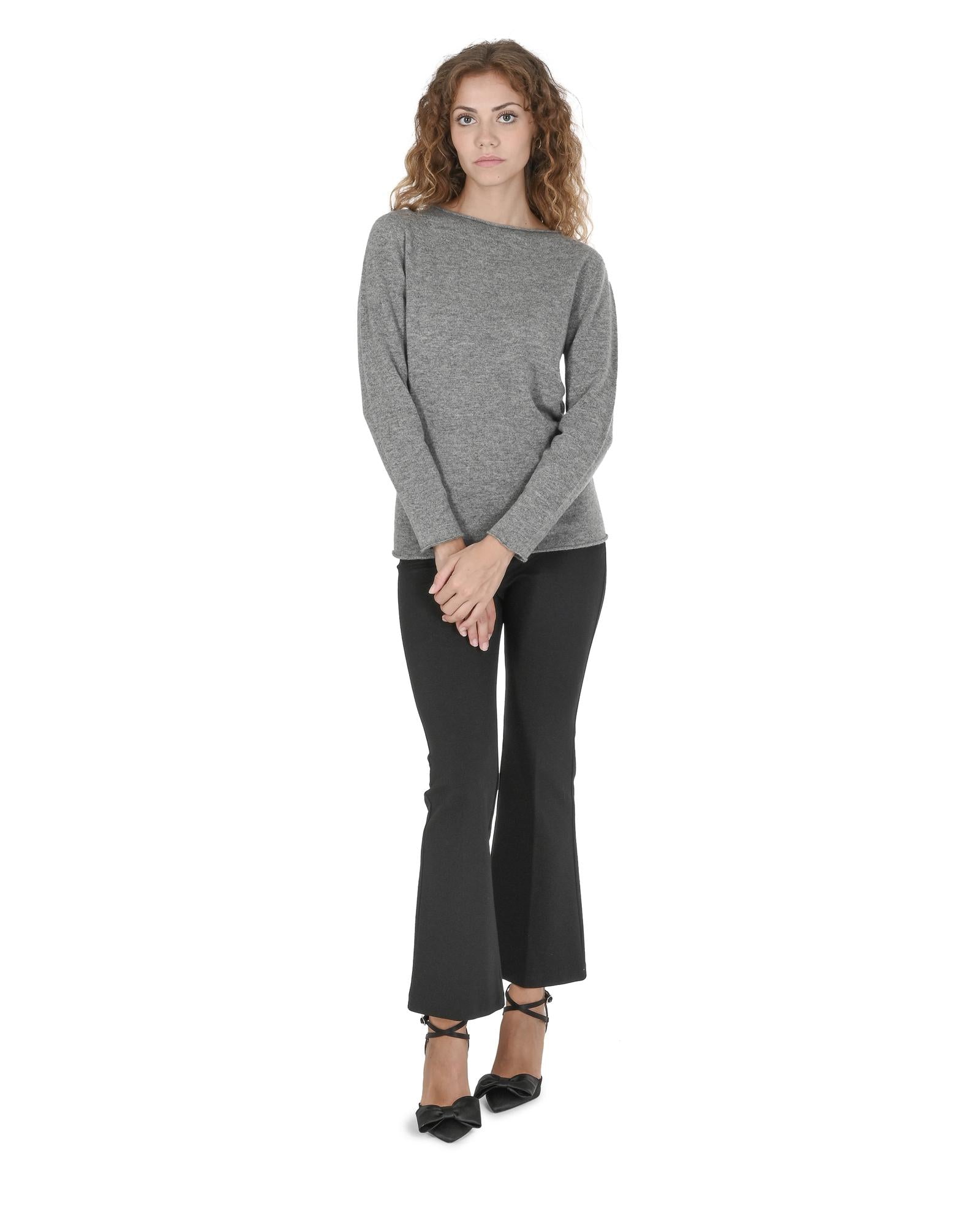 Premium Cashmere Boatneck Sweater - L Secondary image