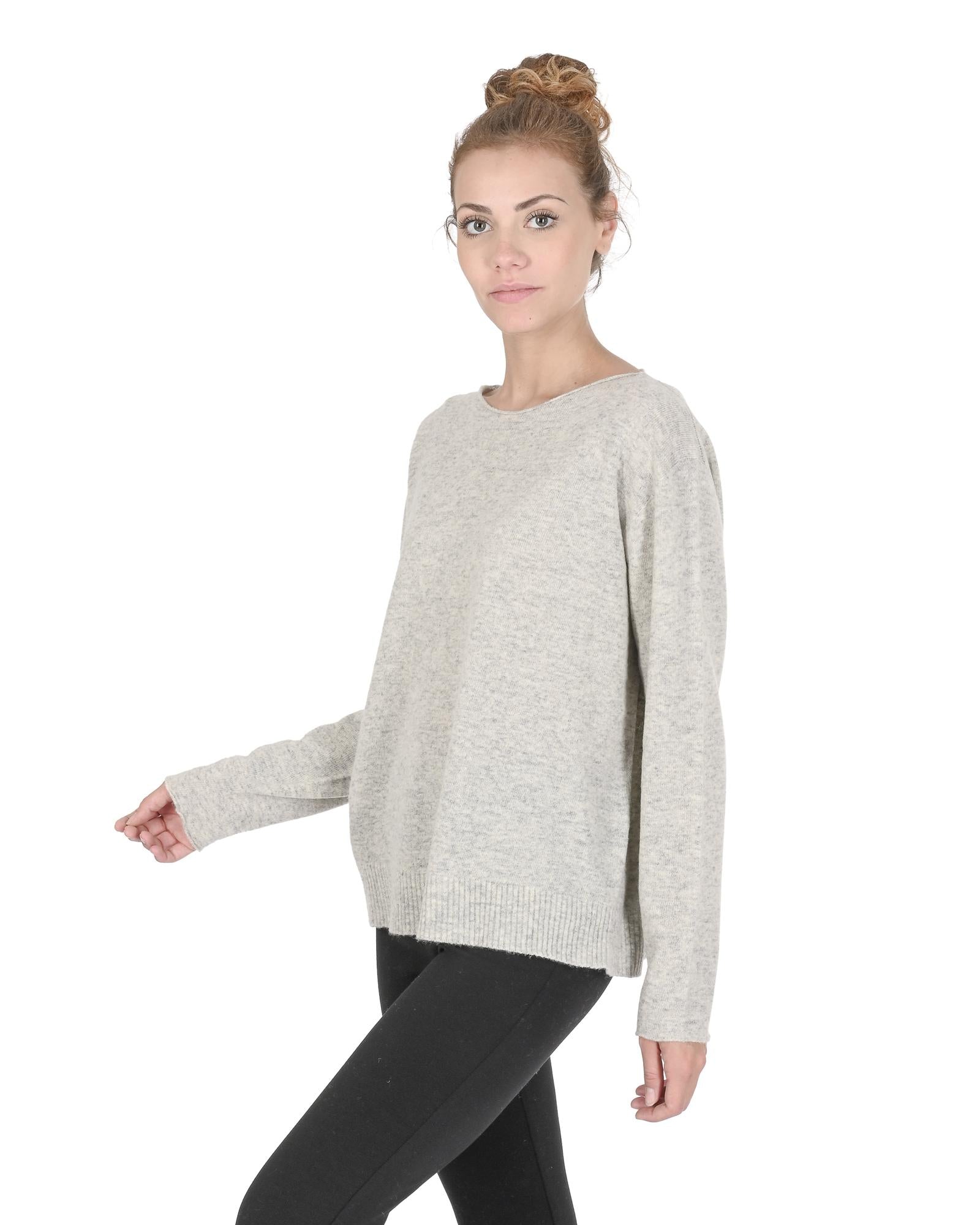 Oversize Boat Neck Cashmere Sweater - XL Secondary image