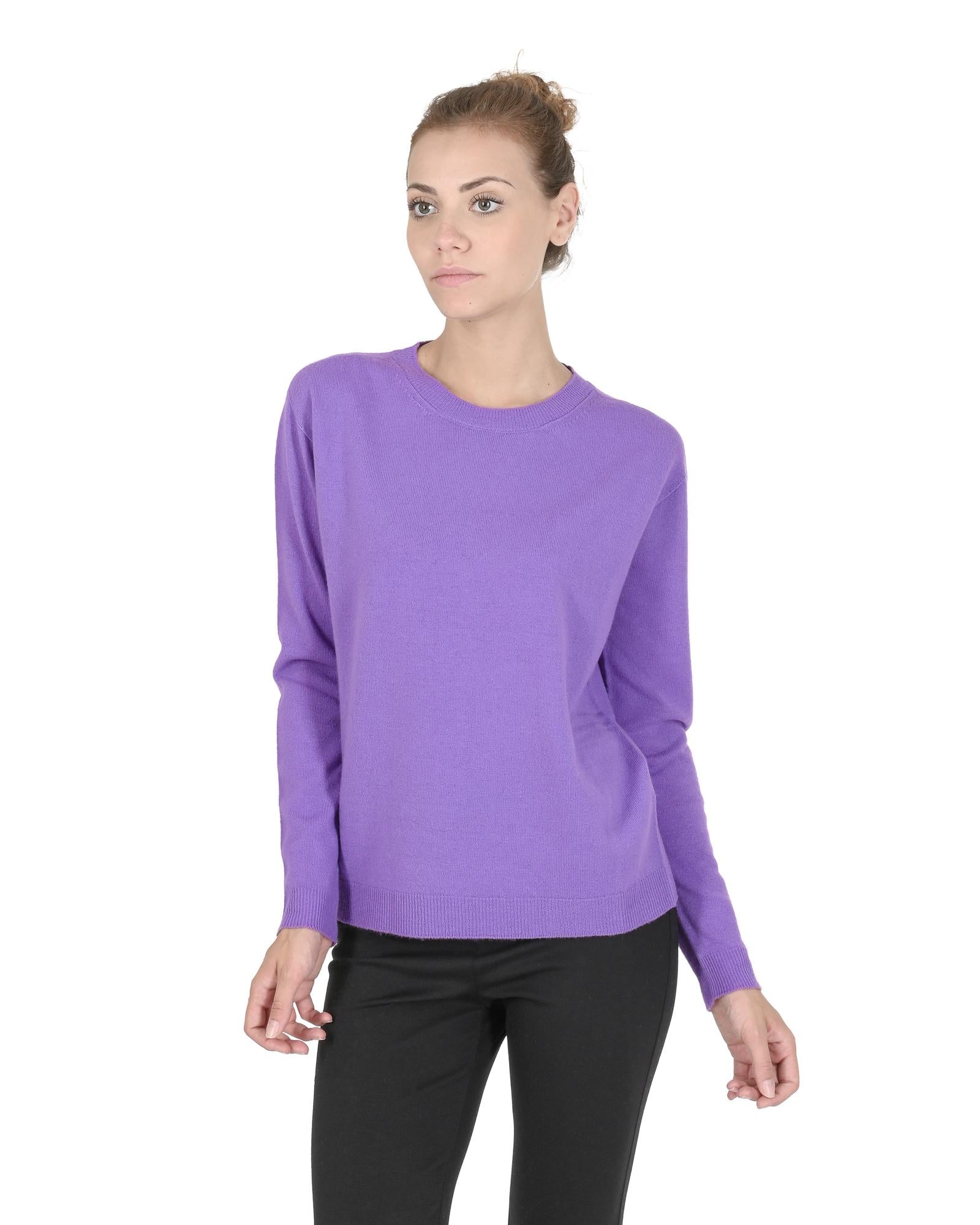 Crown of Edinburgh Cashmere Women's Premium Italian Cashmere Womens Sweater in Lavanda - 42 EU Main image