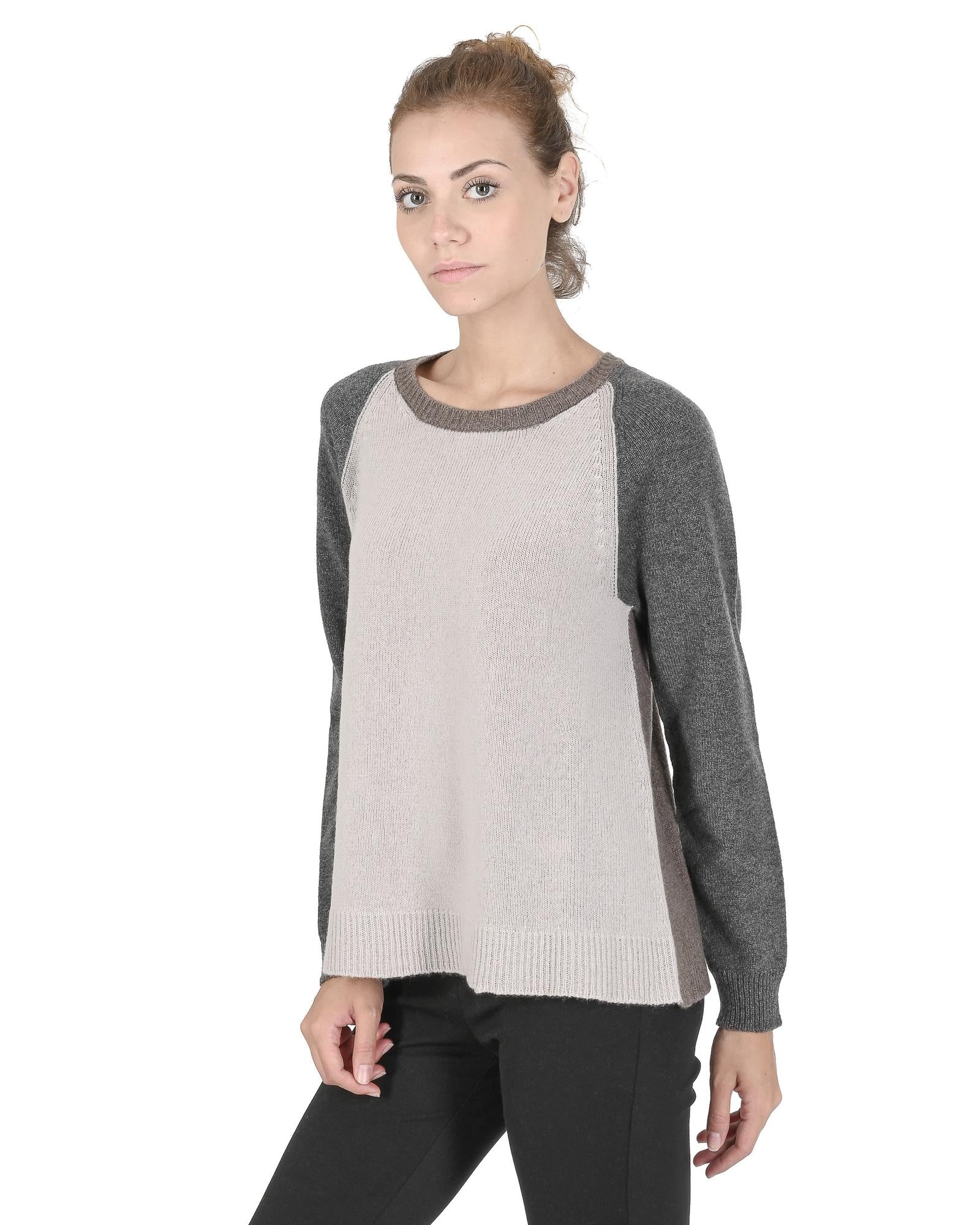 Premium Cashmere Womens Round Neck Sweater - 42 EU Main image