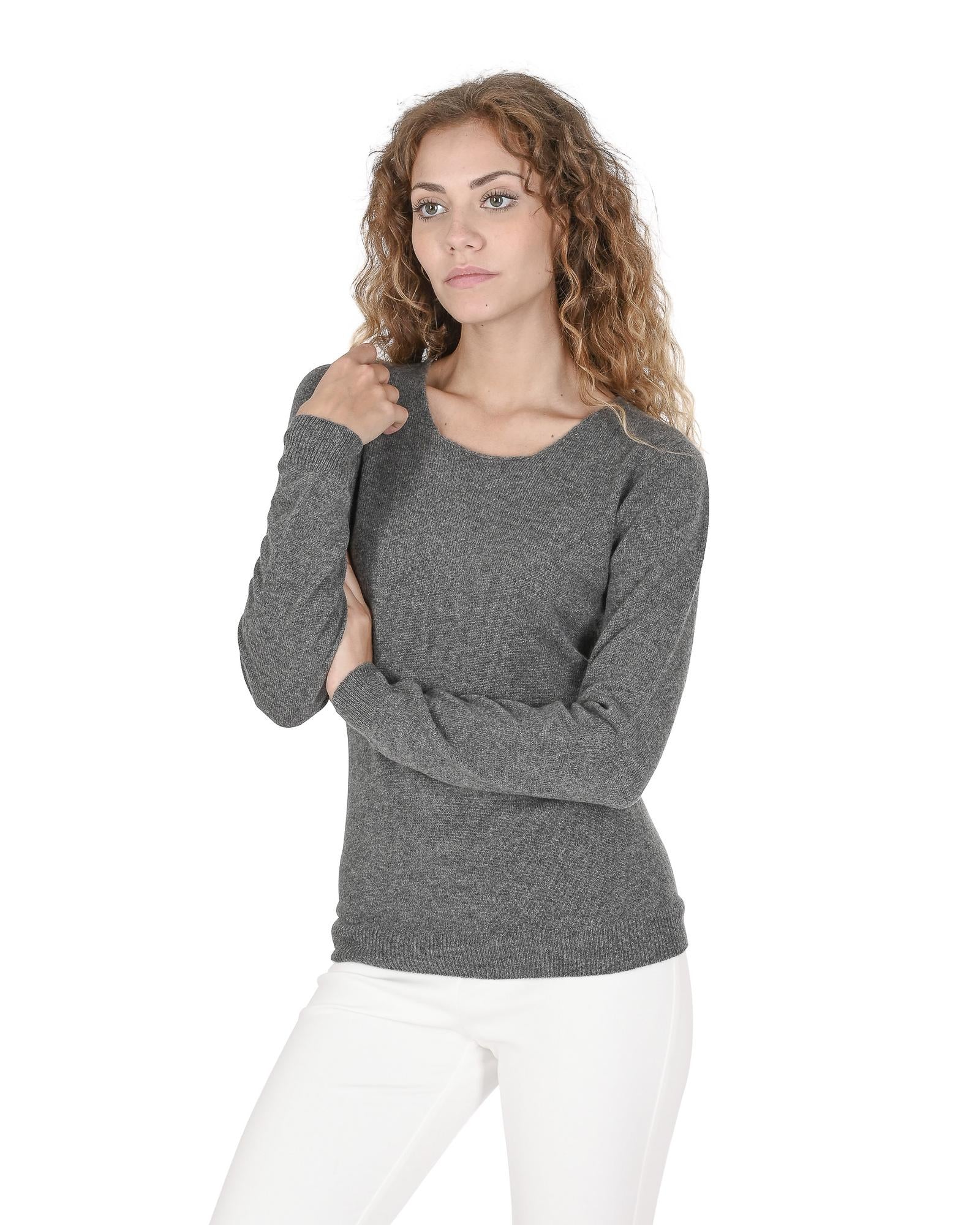 Cashmere Square Neck Sweater - Premium Italian Quality - 44 EU Main image