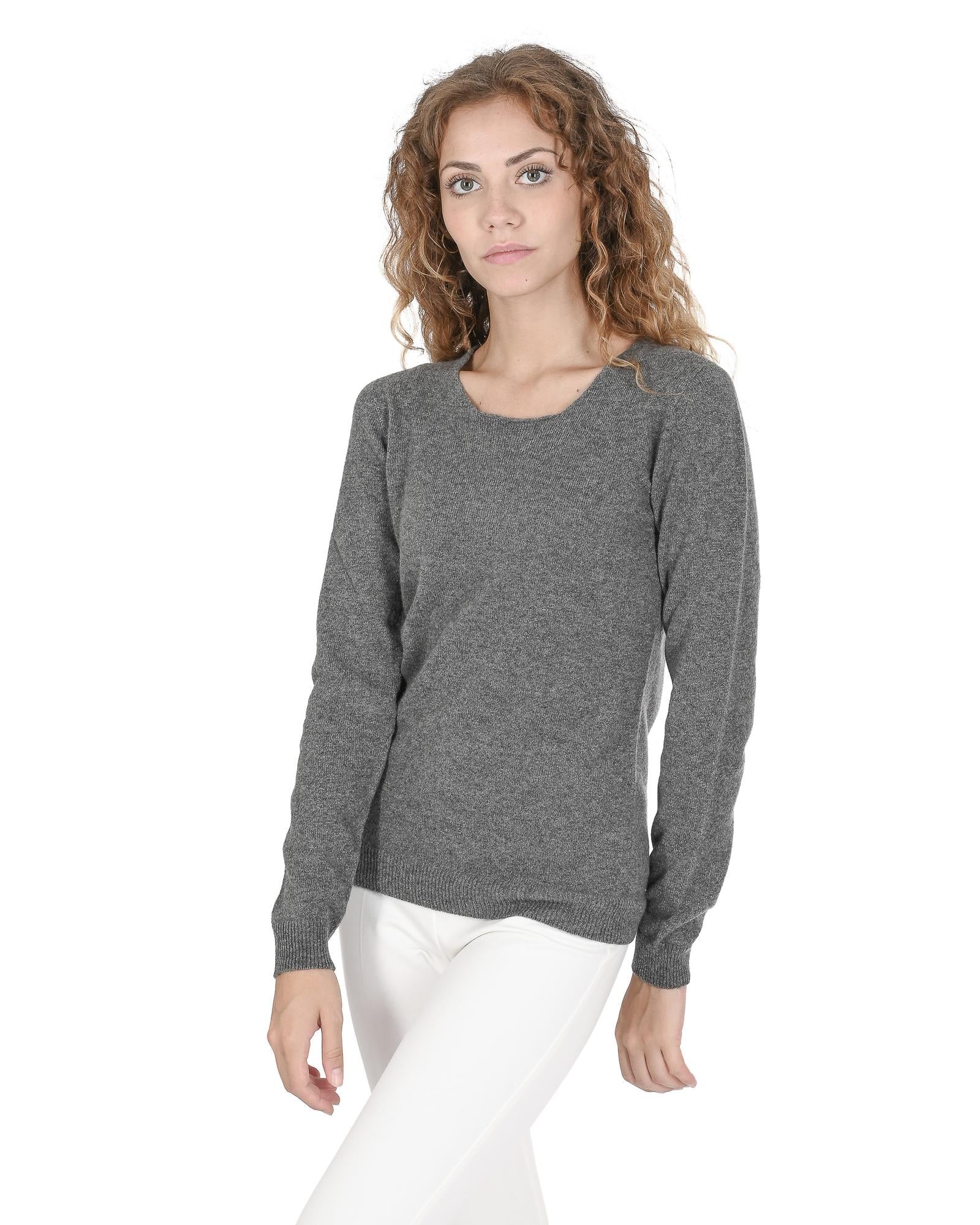 Cashmere Square Neck Sweater - Premium Italian Quality - 44 EU Secondary image
