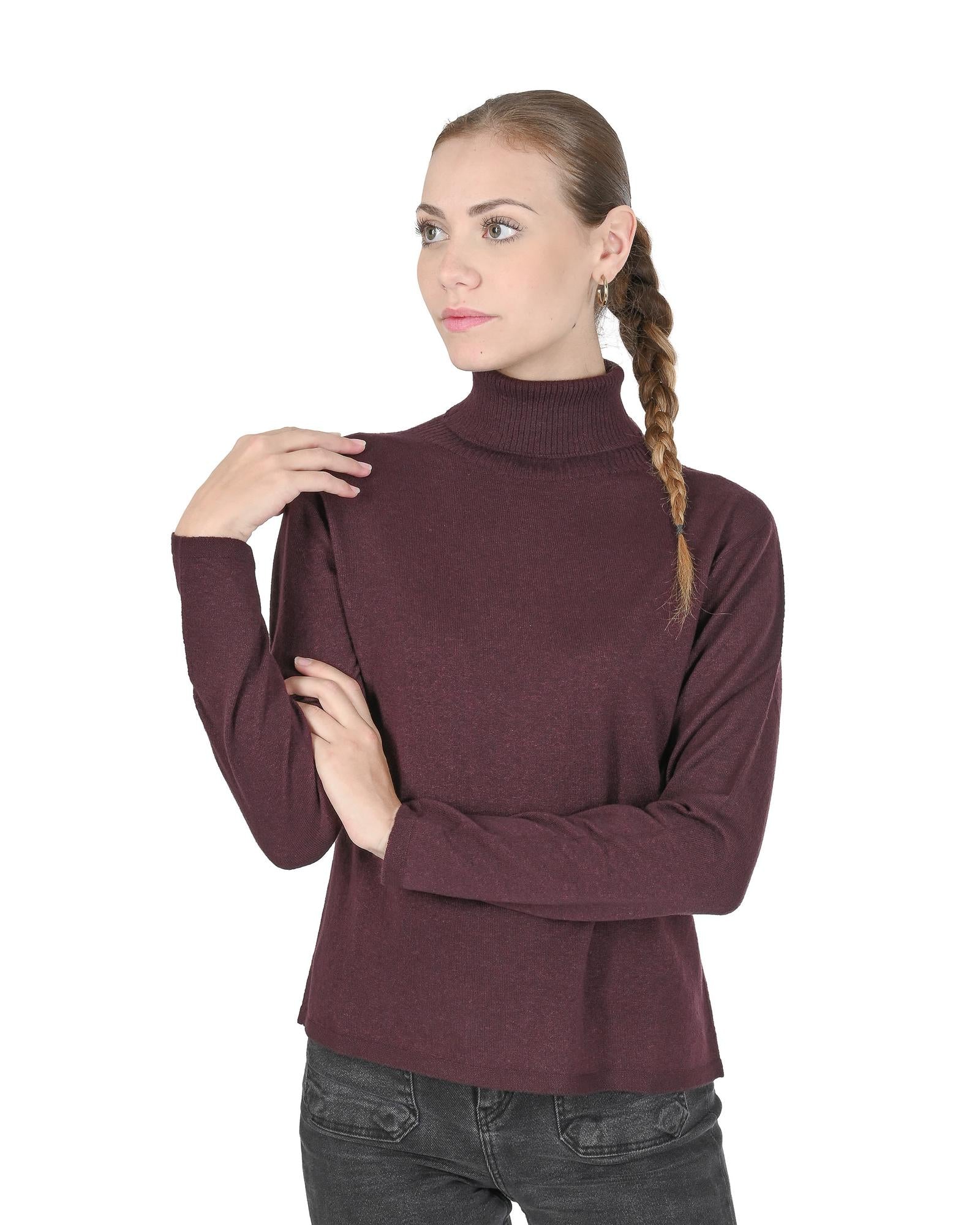Exquisite Cashmere Turtleneck Sweater for Women - S Main image