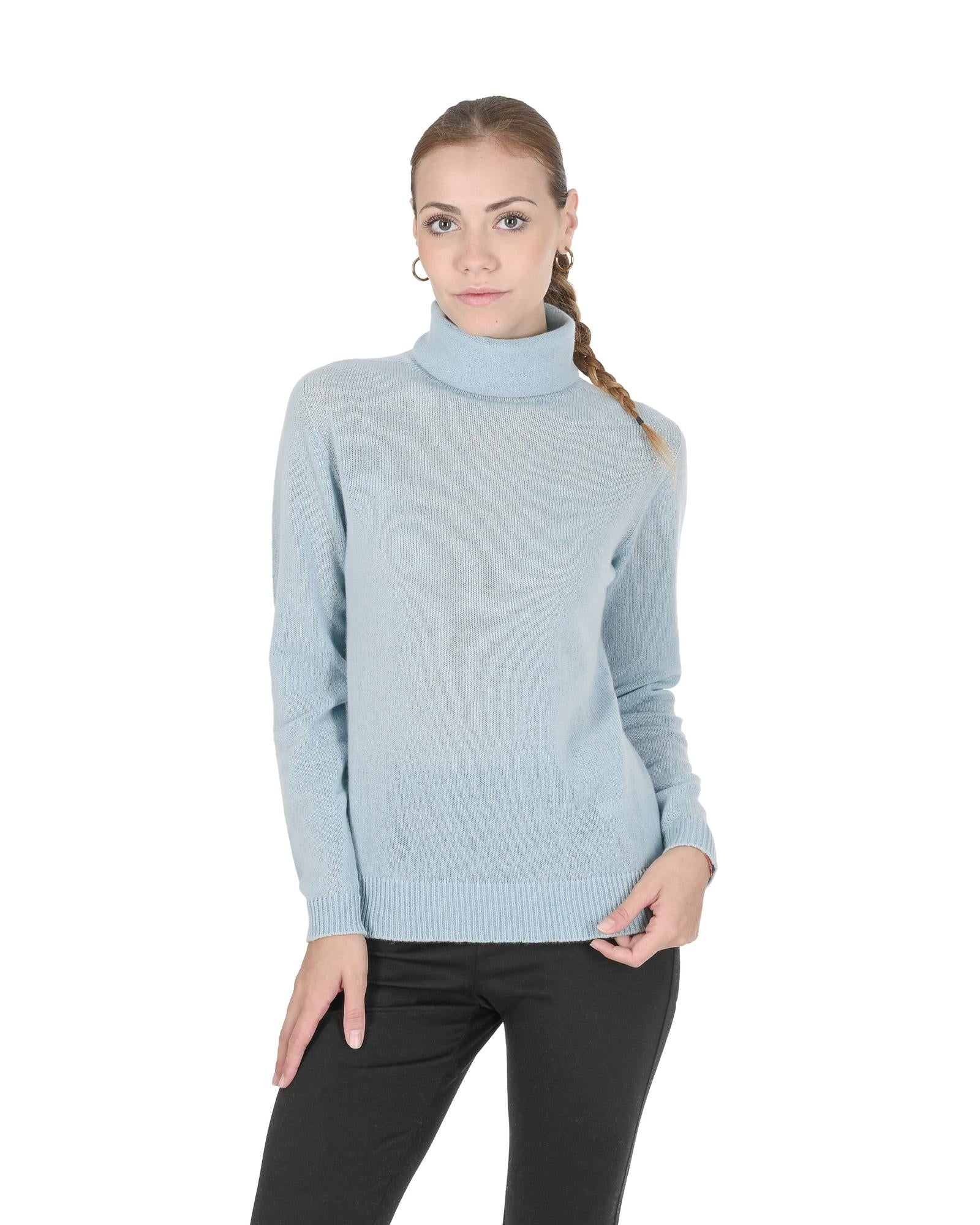 Premium Cashmere Womens Turtleneck Sweater - 40 EU Main image