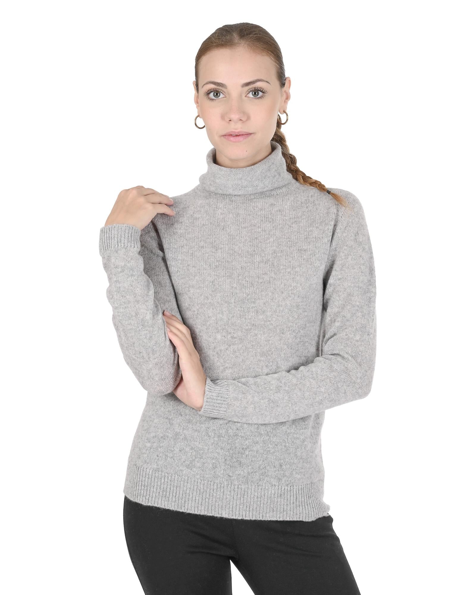 Cashmere Womens Turtleneck Sweater - Made in Italy - S Main image
