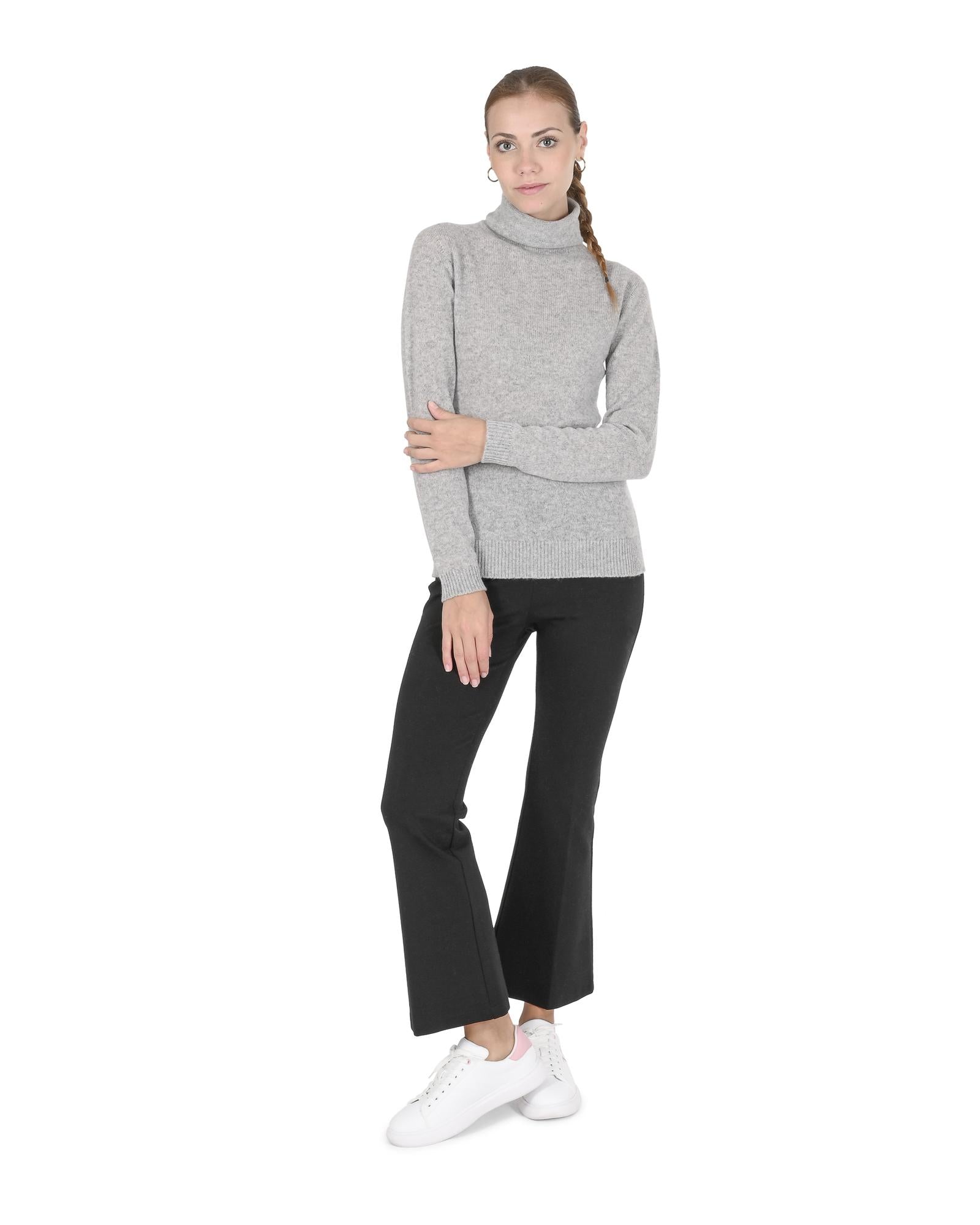 Cashmere Womens Turtleneck Sweater - Made in Italy - S Secondary image