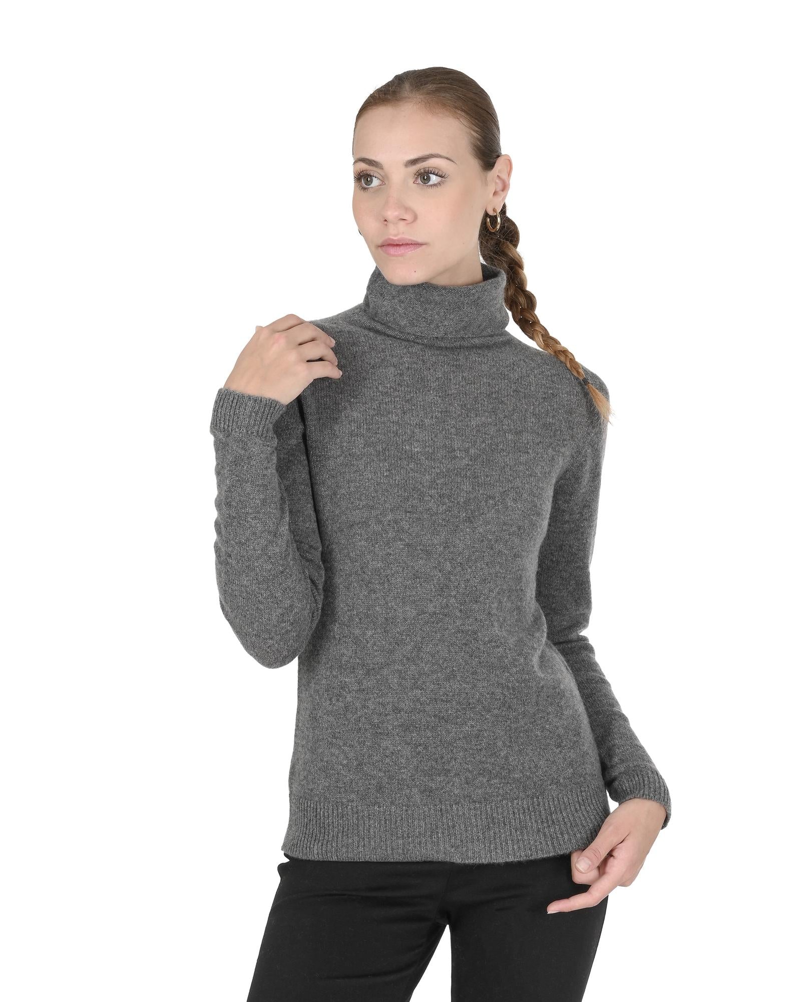 Cashmere Womens Turtleneck Sweater - 42 EU Secondary image
