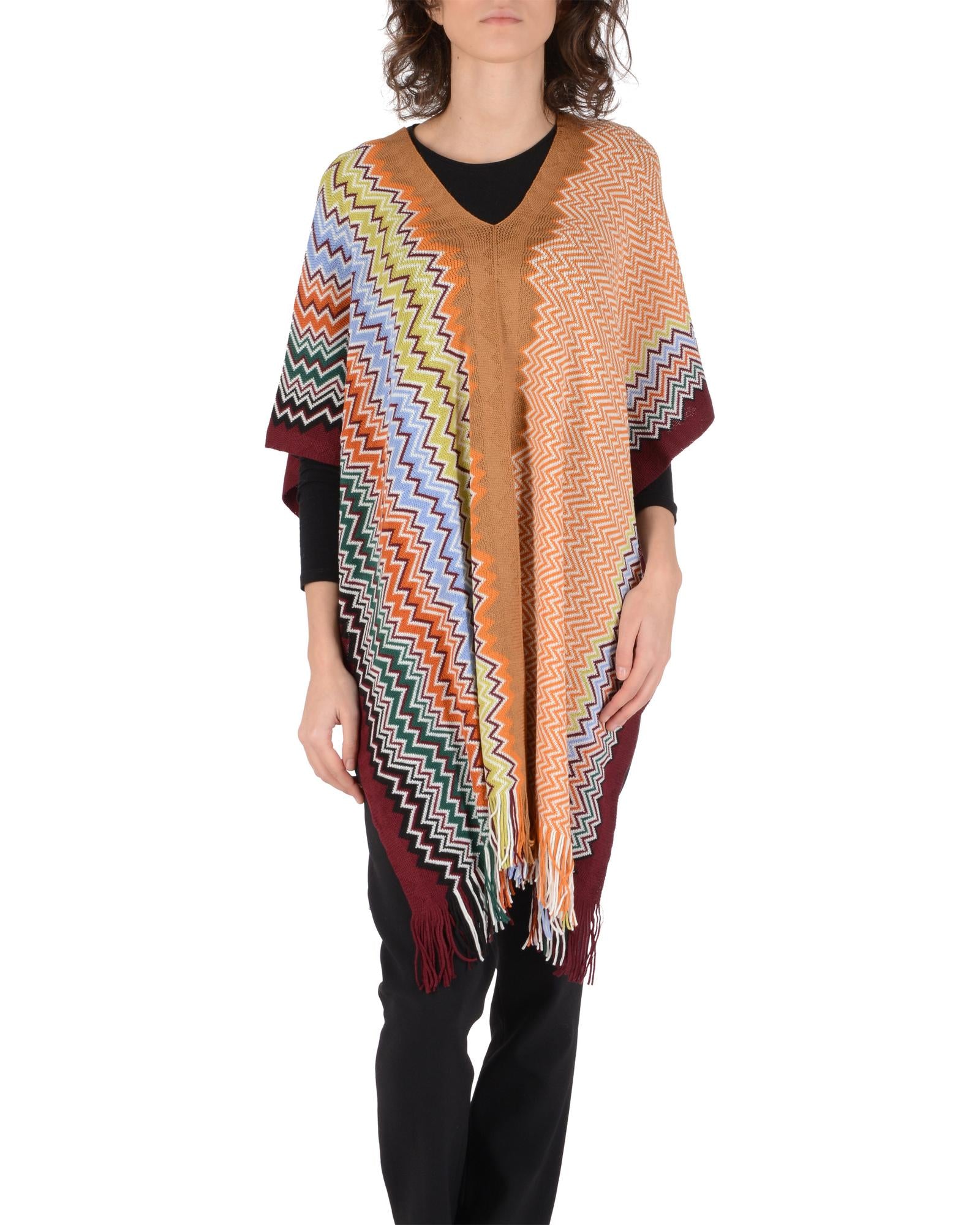 Wool Poncho - One Size Secondary image
