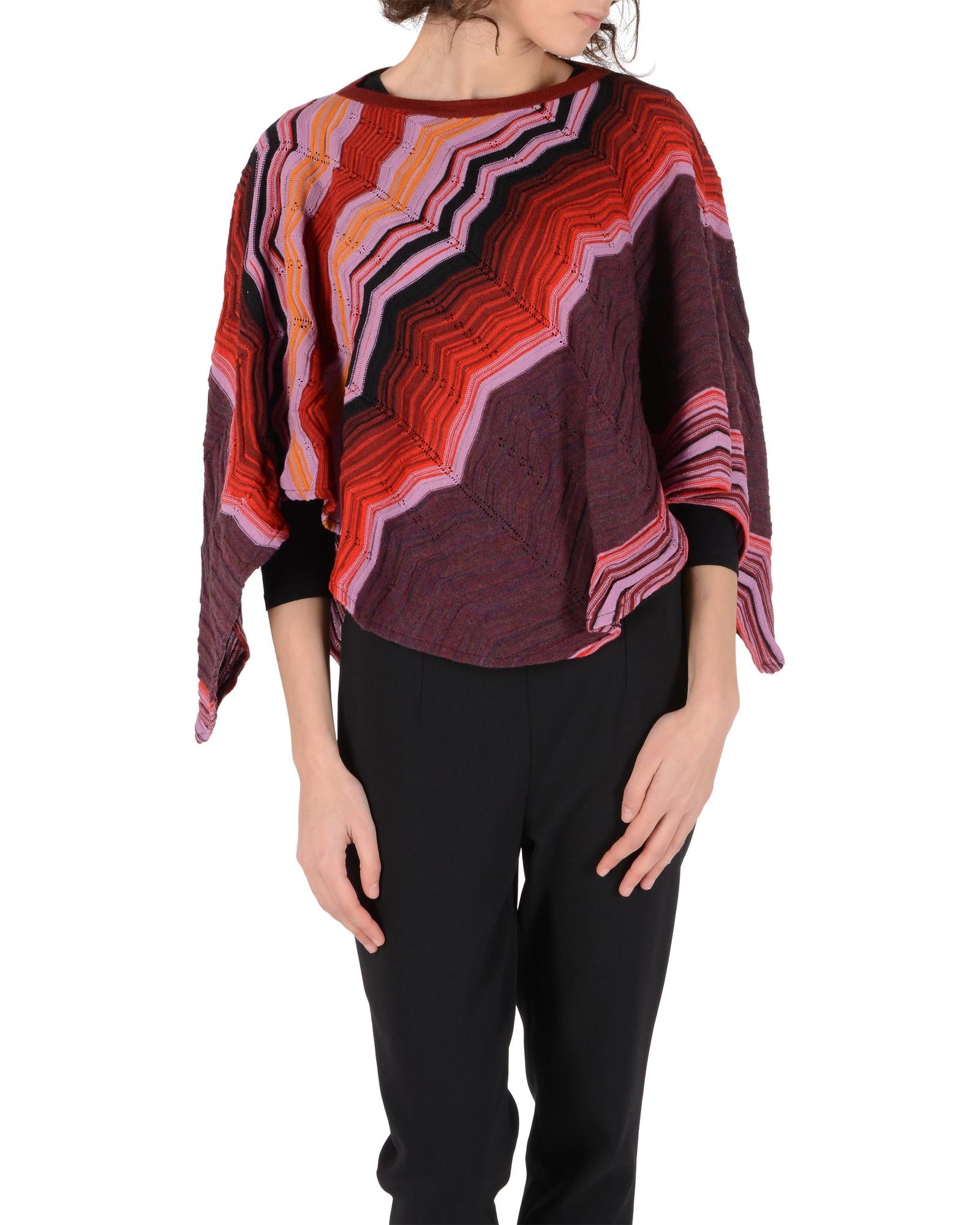 Wool Poncho - One Size Secondary image