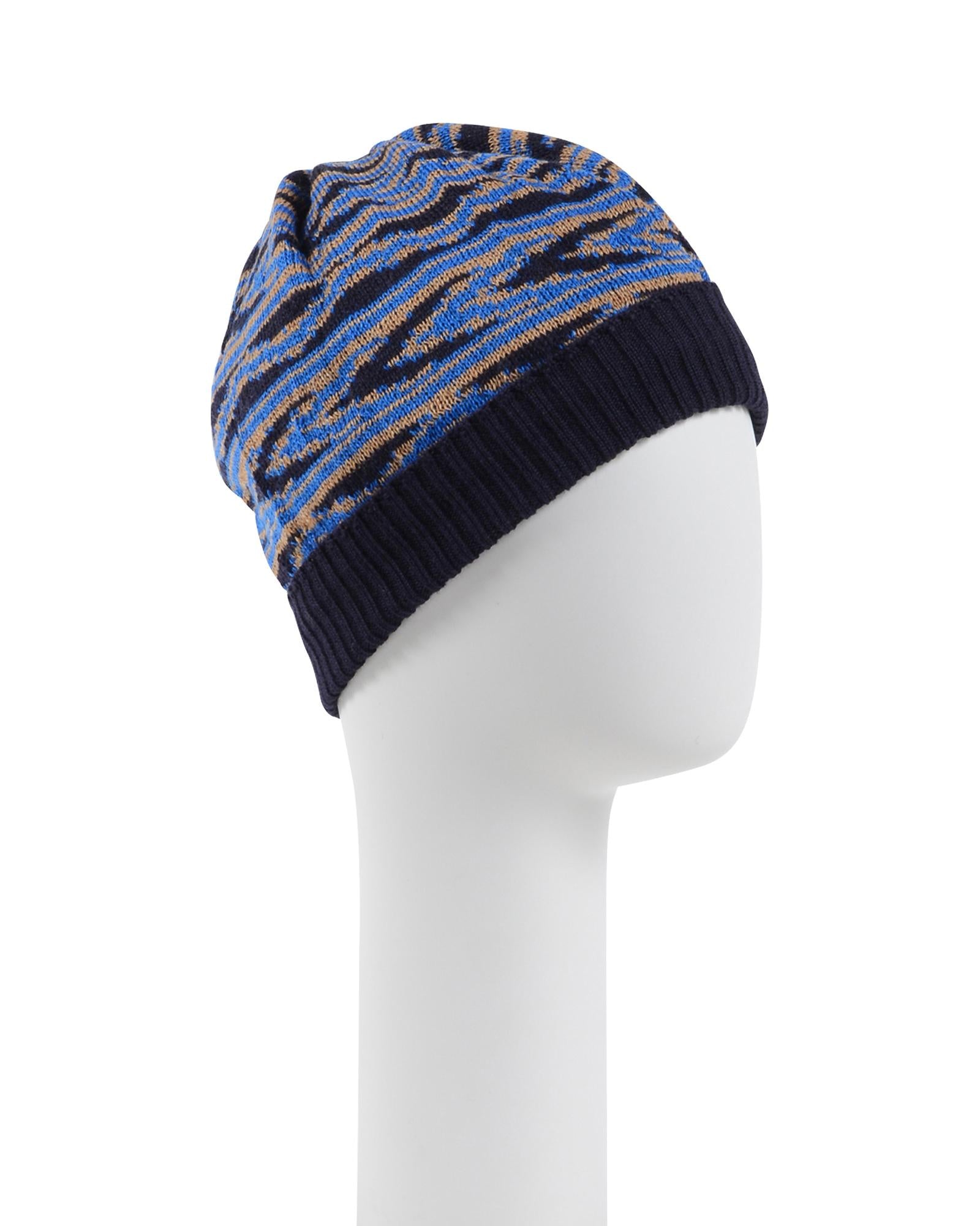 Beanie with Wool and Cotton Blend - One Size Main image