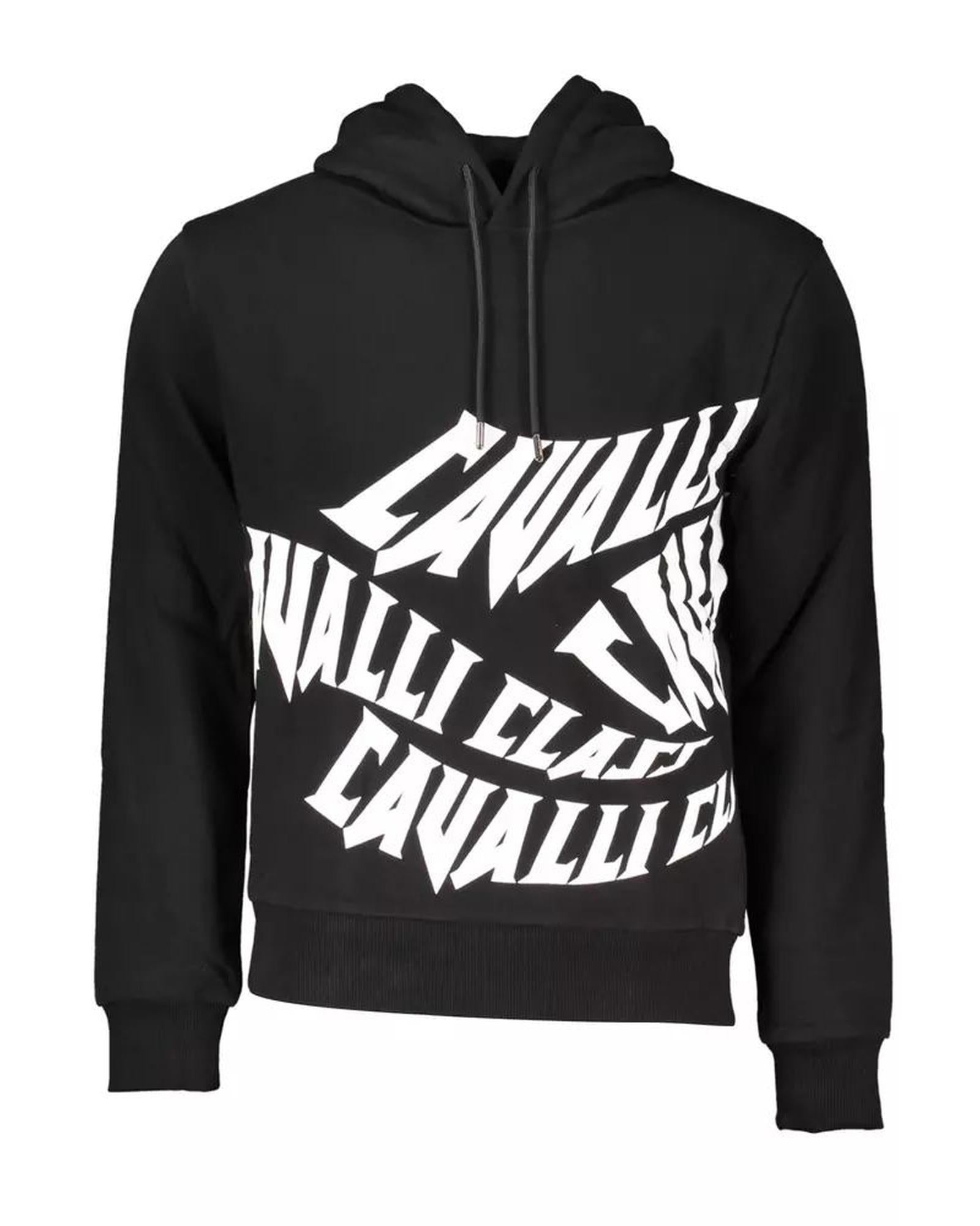 Cavalli Class Men's Black Cotton Sweater - M Main image