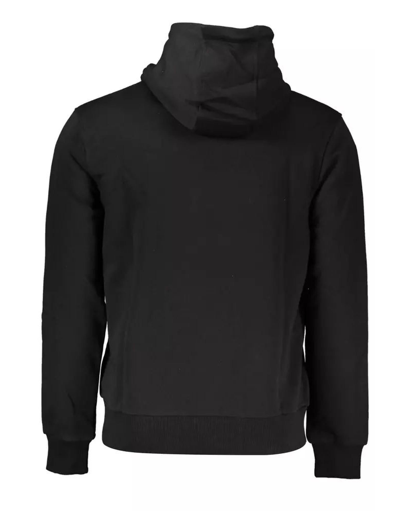 Cavalli Class Men's Black Cotton Sweater - M Secondary image