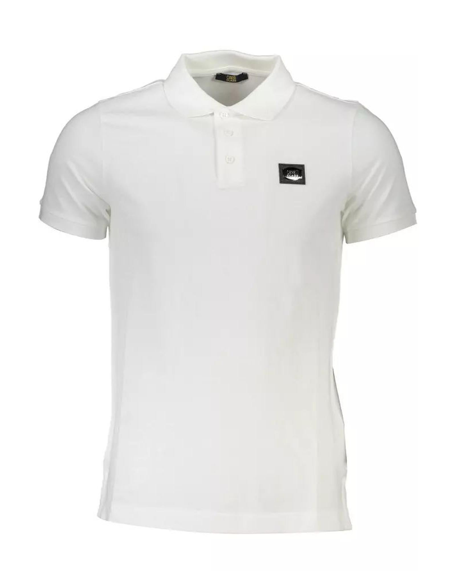 Cavalli Class Men's White Cotton Polo Shirt - M Main image