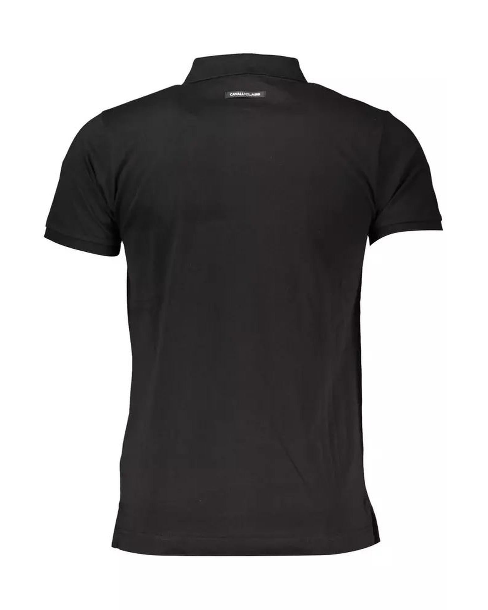 Cavalli Class Men's Black Cotton Polo Shirt - XL Secondary image