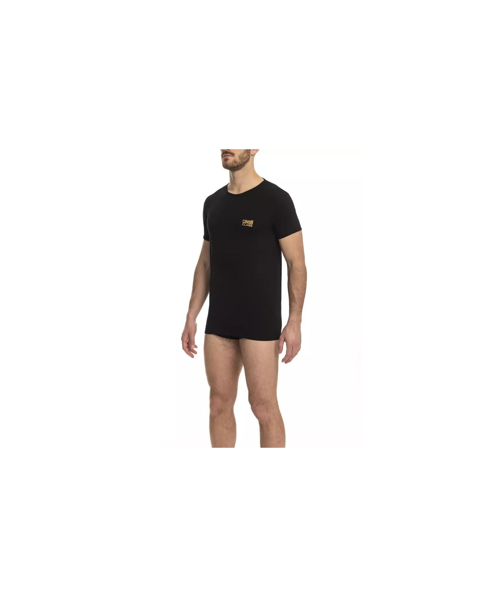 Cavalli Class Men's Black Cotton T-Shirt - M Main image