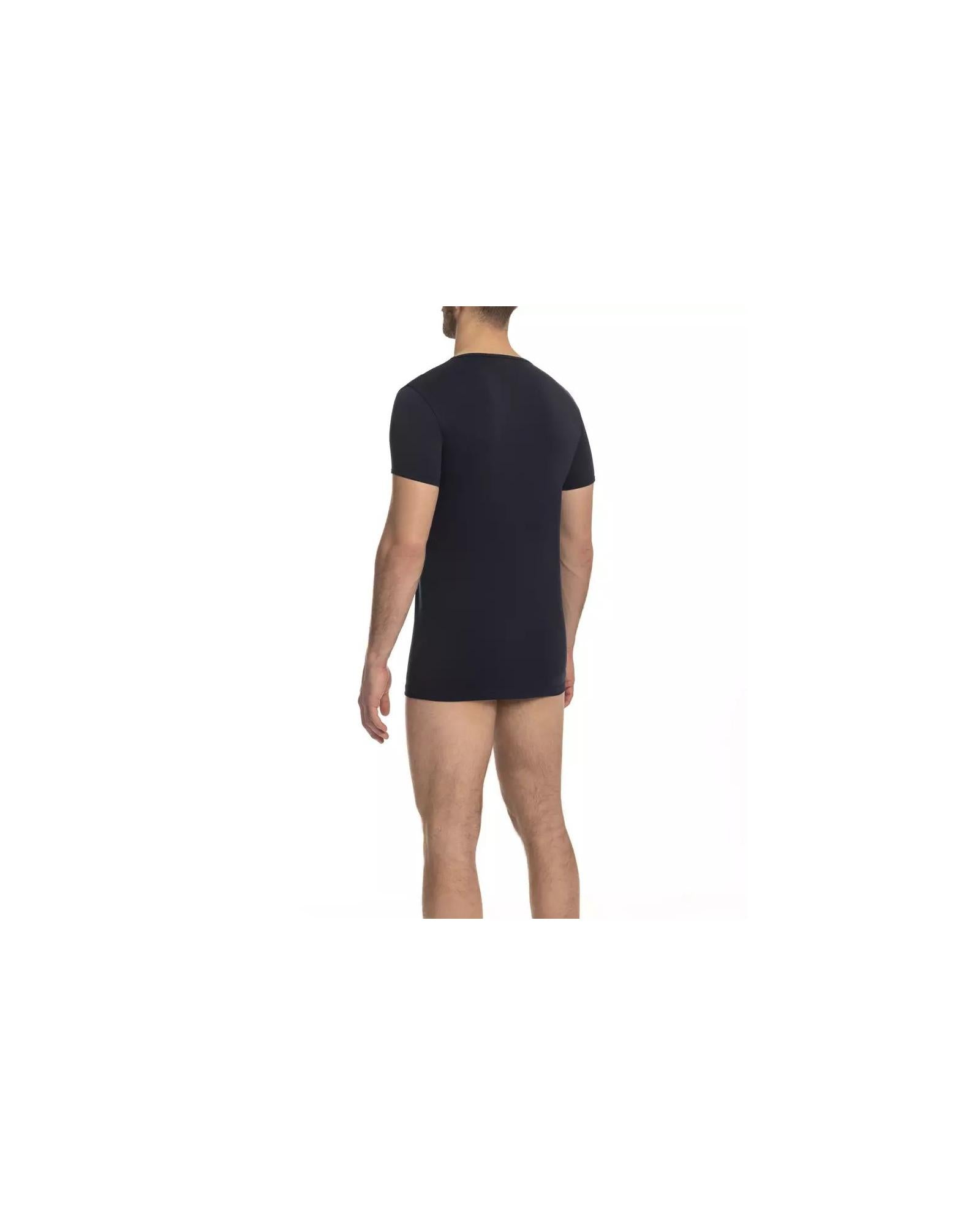 Cavalli Class Men's Blue Cotton T-Shirt - L Secondary image